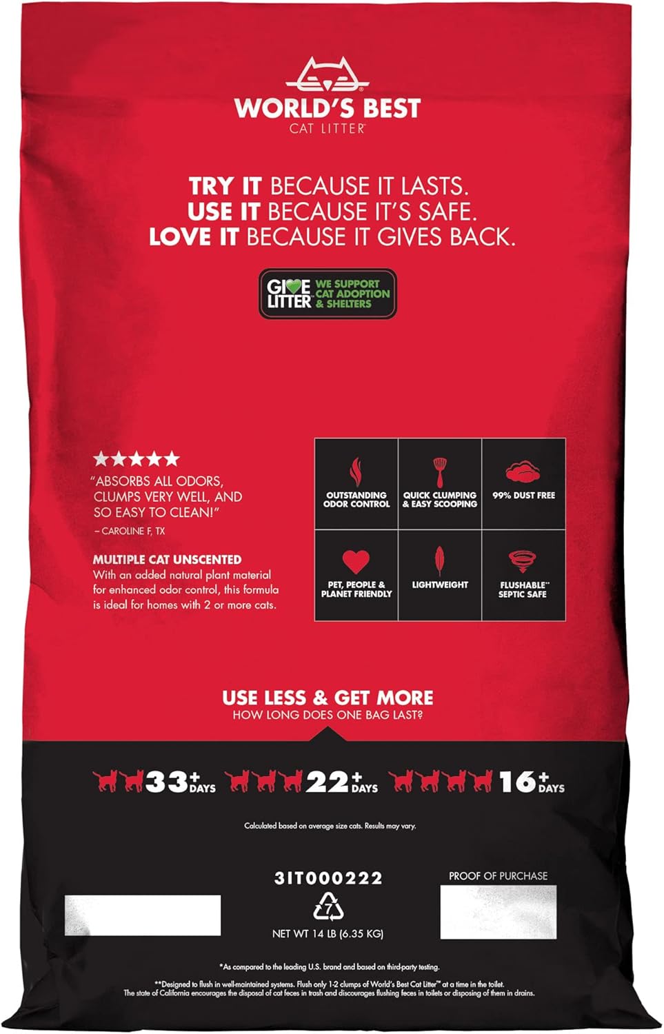 World's Best Cat Litter 6.8kg