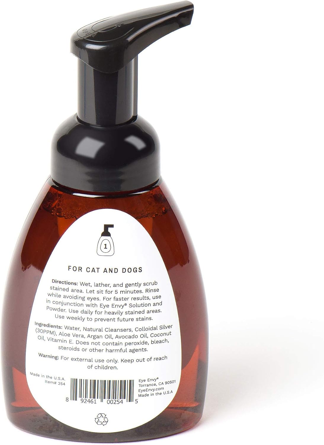 Eye Envy Tear Stain Facial Cleanser for Dogs and Cats (8.45 Fl Oz)