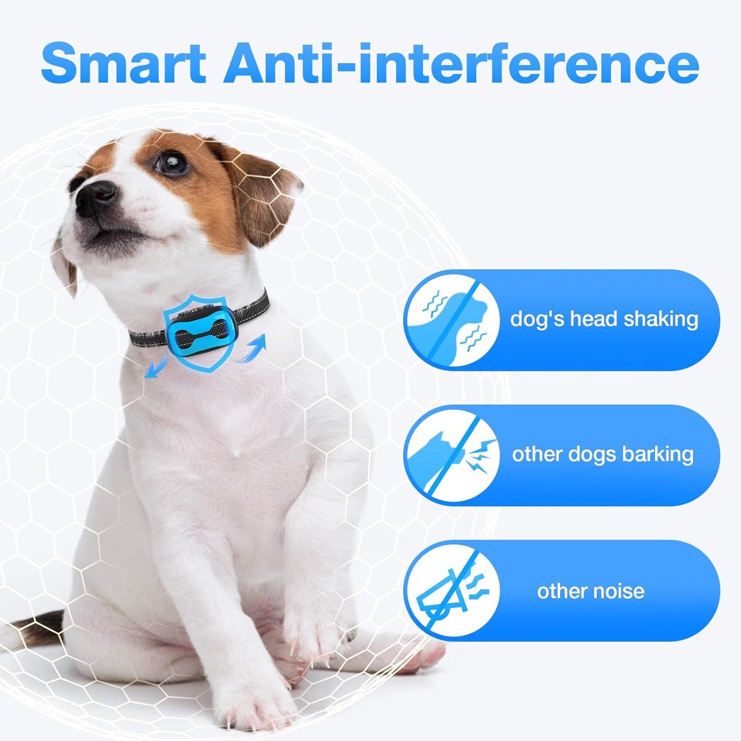 PcEoTllar Anti Bark Collars for Dogs – Bark Collar with Sensitivity Display