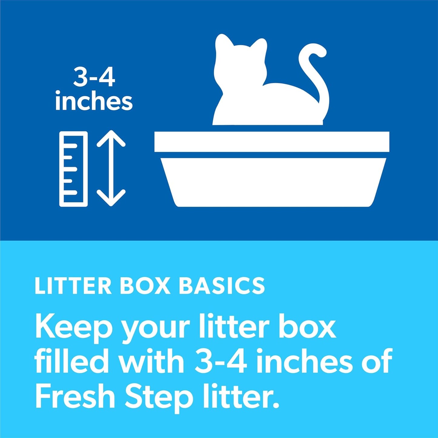 Fresh Step Clumping Cat Litter with Febreze Gain Scent, Long Lasting 14 lb