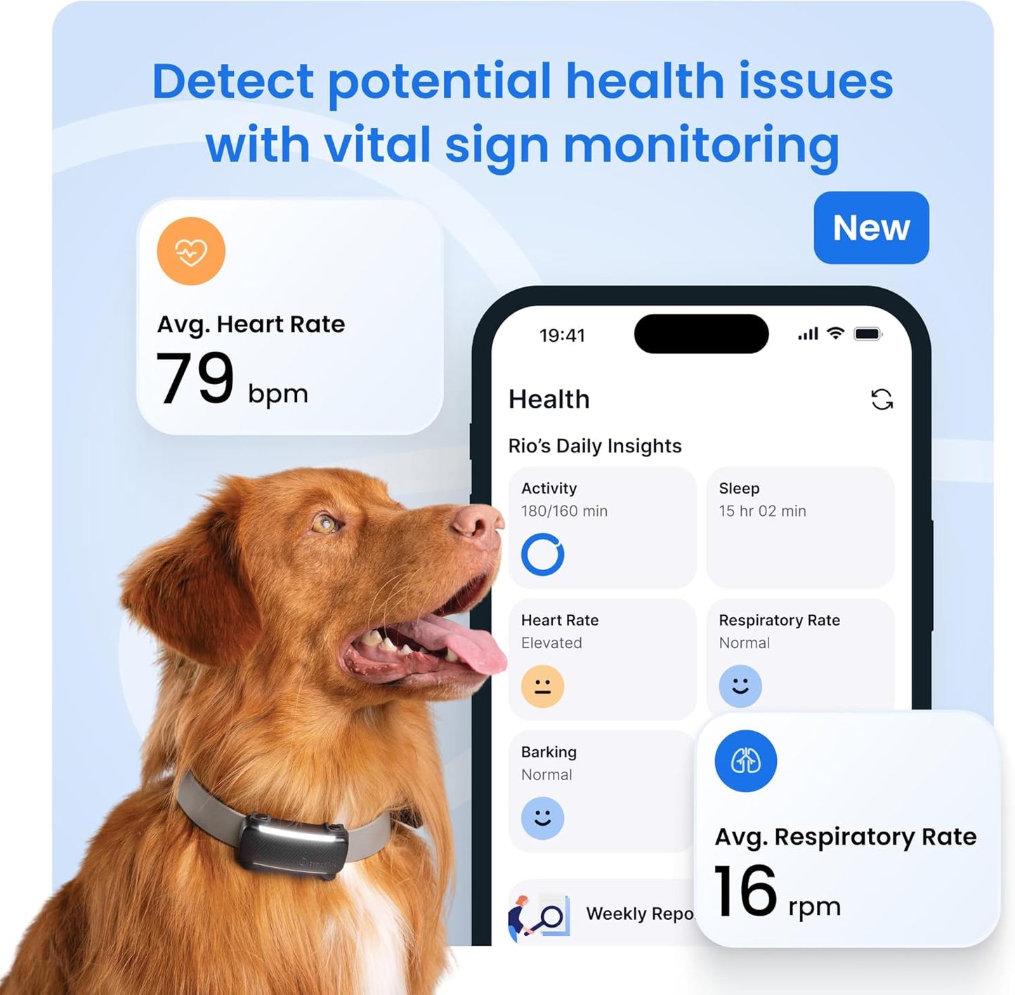 Tractive Smart Dog GPS Tracker | Live Pet Tracker with Virtual Fence