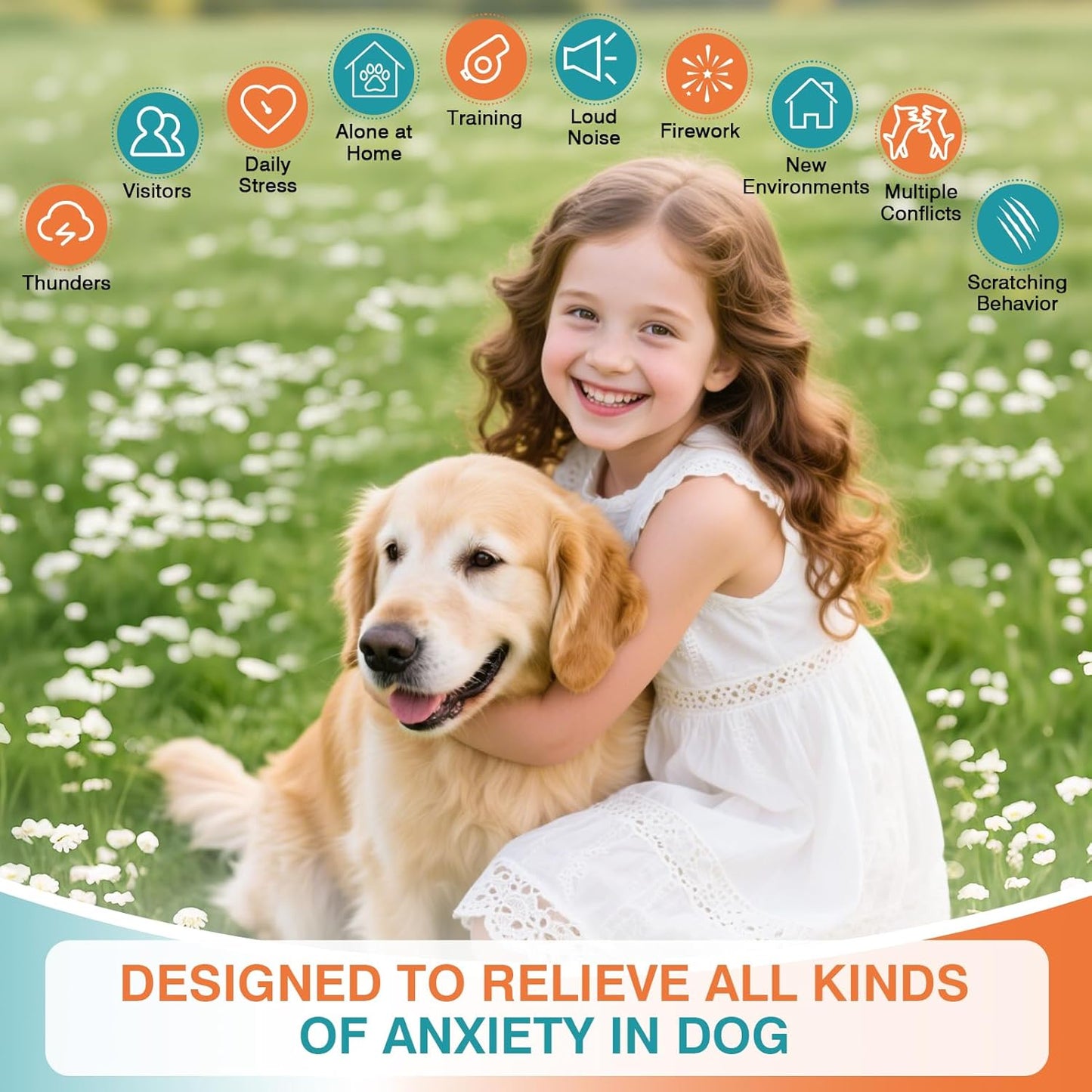 Dog Calming Pheromones Diffuser to Calm Pet 7 In 1 Advanced Kit (Tasteless)