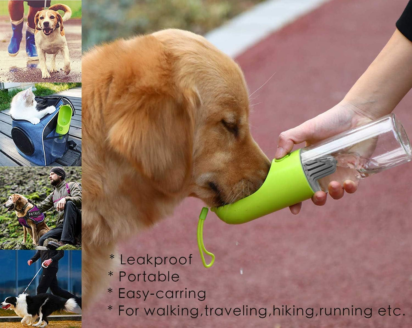 PETKIT Dog Water Bottle with Filter BPA Free, Leak Proof Dog Drinking Bowl