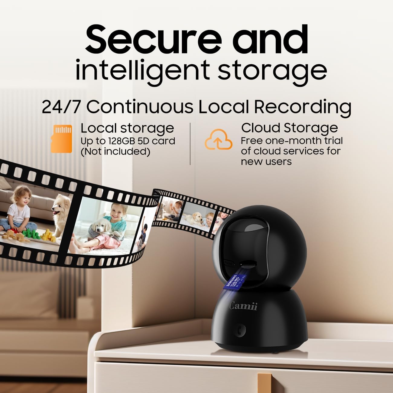 Indoor Camera, 2K Pet Cameras for Home Security Dual Band WiFi(2.4/5G)