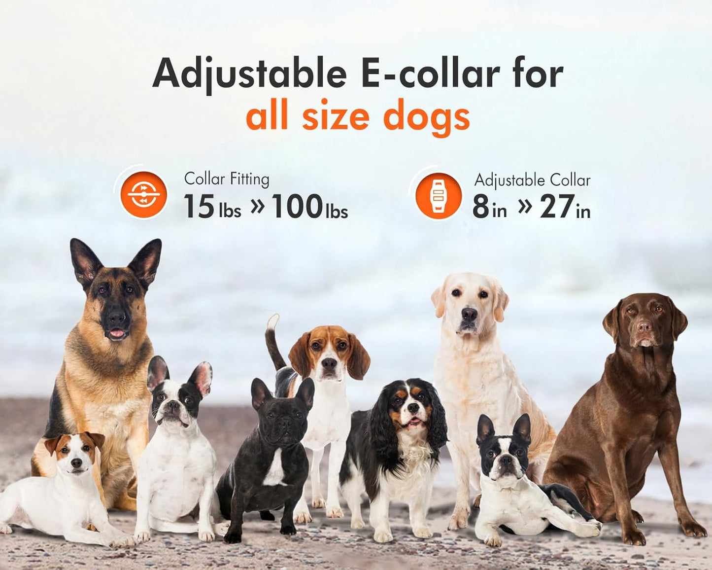 Dog Training Collar with Remote, with Auto-Brake Dog Training Leash,1600FT IP67