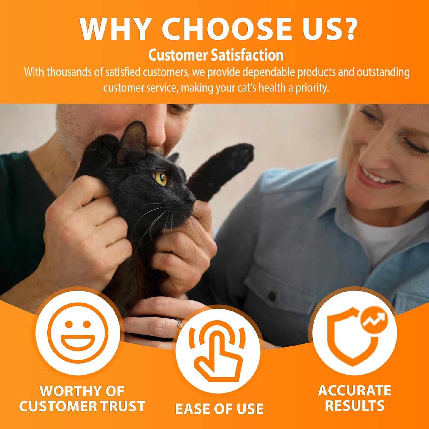 Feline/Cat HealthCheck 4-in-1 Test Kit ,Reliable Detection of Common Cats Illnesses ,Quick and Easy at-Home Testing