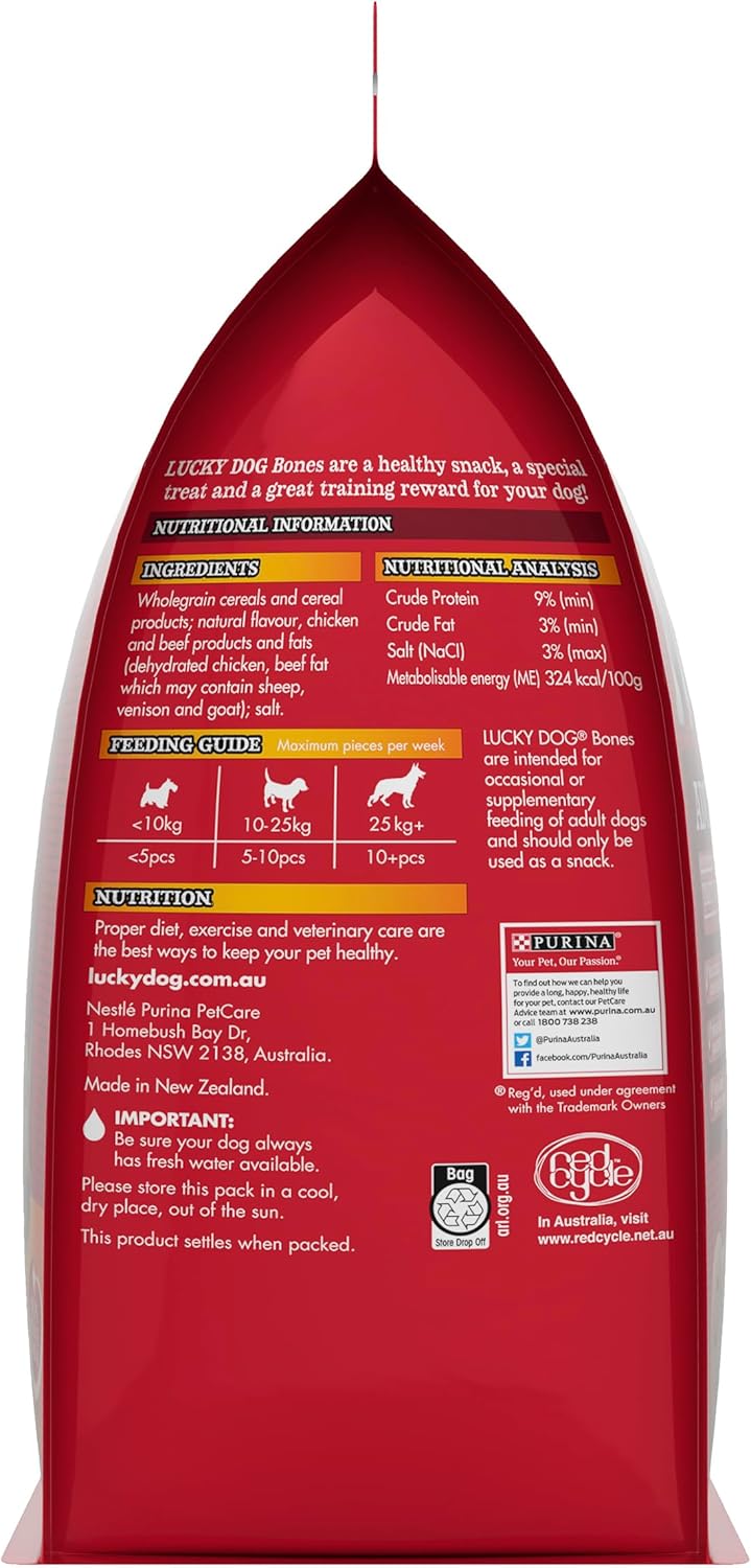 LUCKY DOG Adult Dog Treats Bones Original 800g