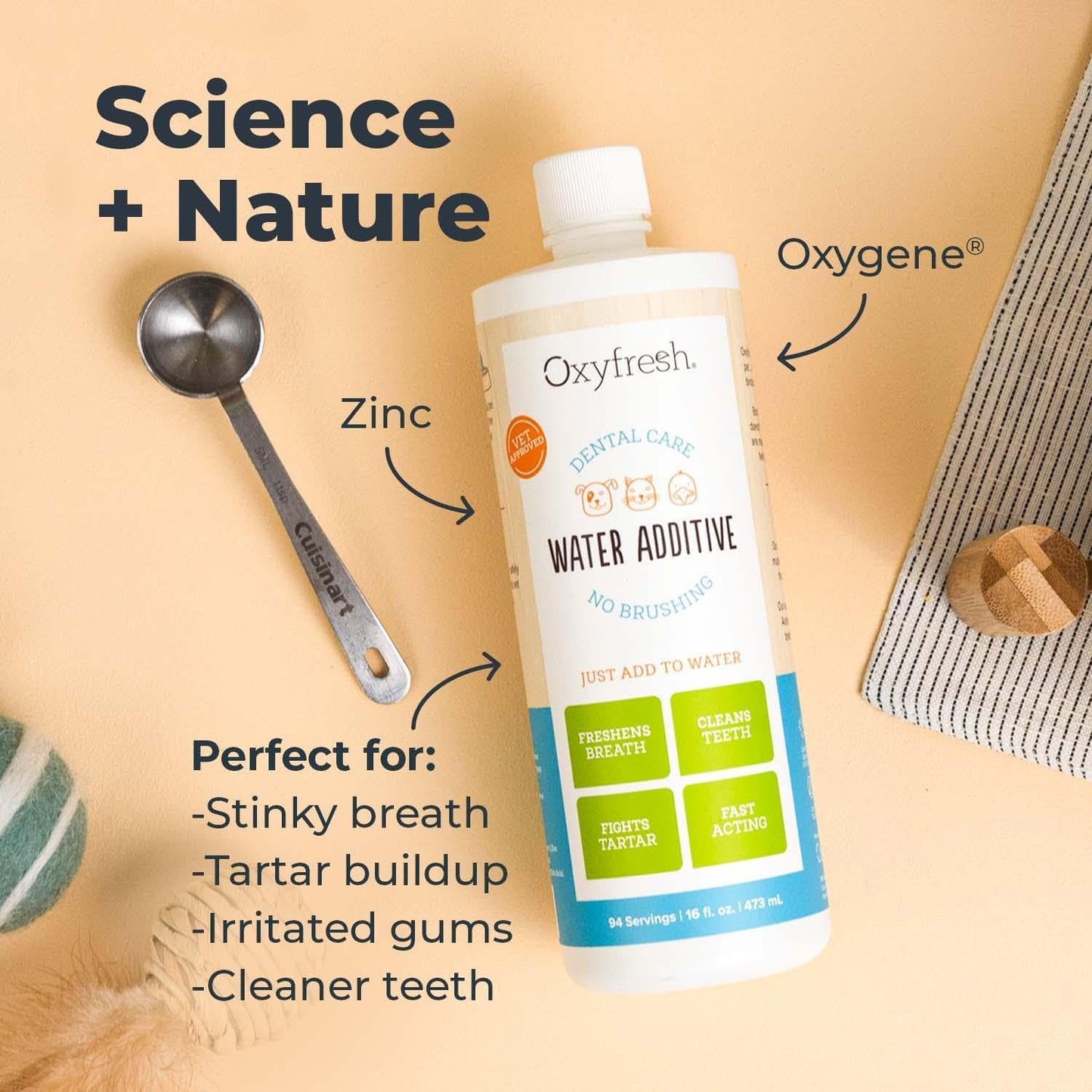 Oxyfresh Premium Pet Dental Care Solution 16 oz.