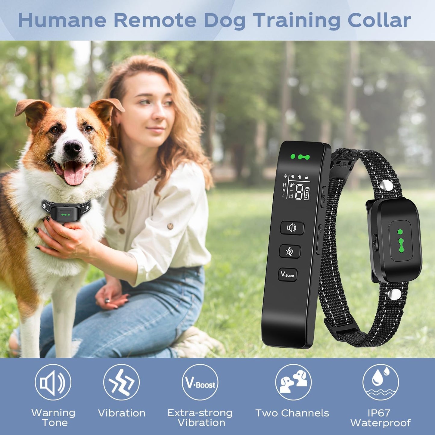 Anti Barking Collar with Remote 2600ft