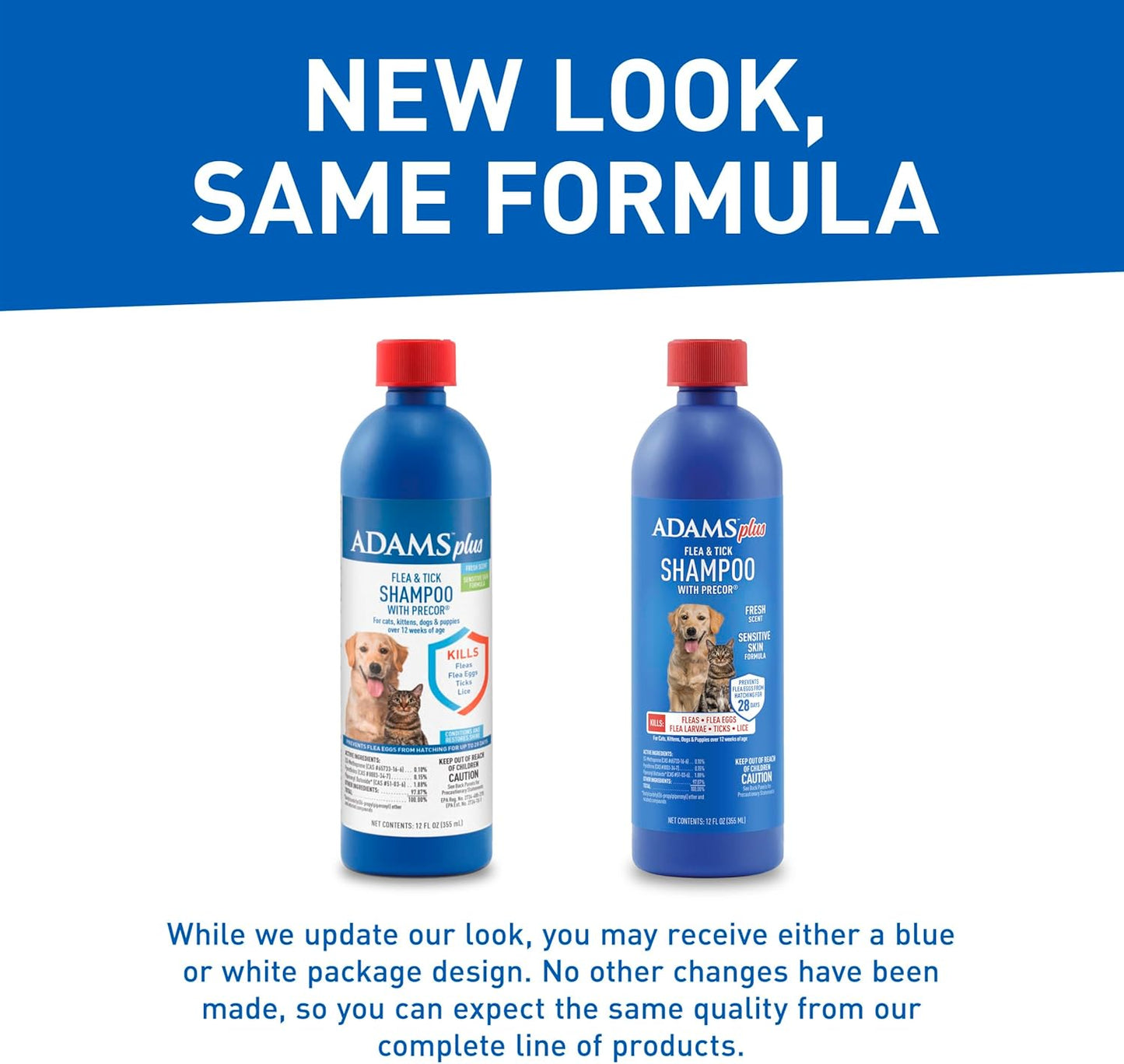 Plus Flea & Tick Shampoo with Precor for Cats, Kittens, Dogs & Puppies