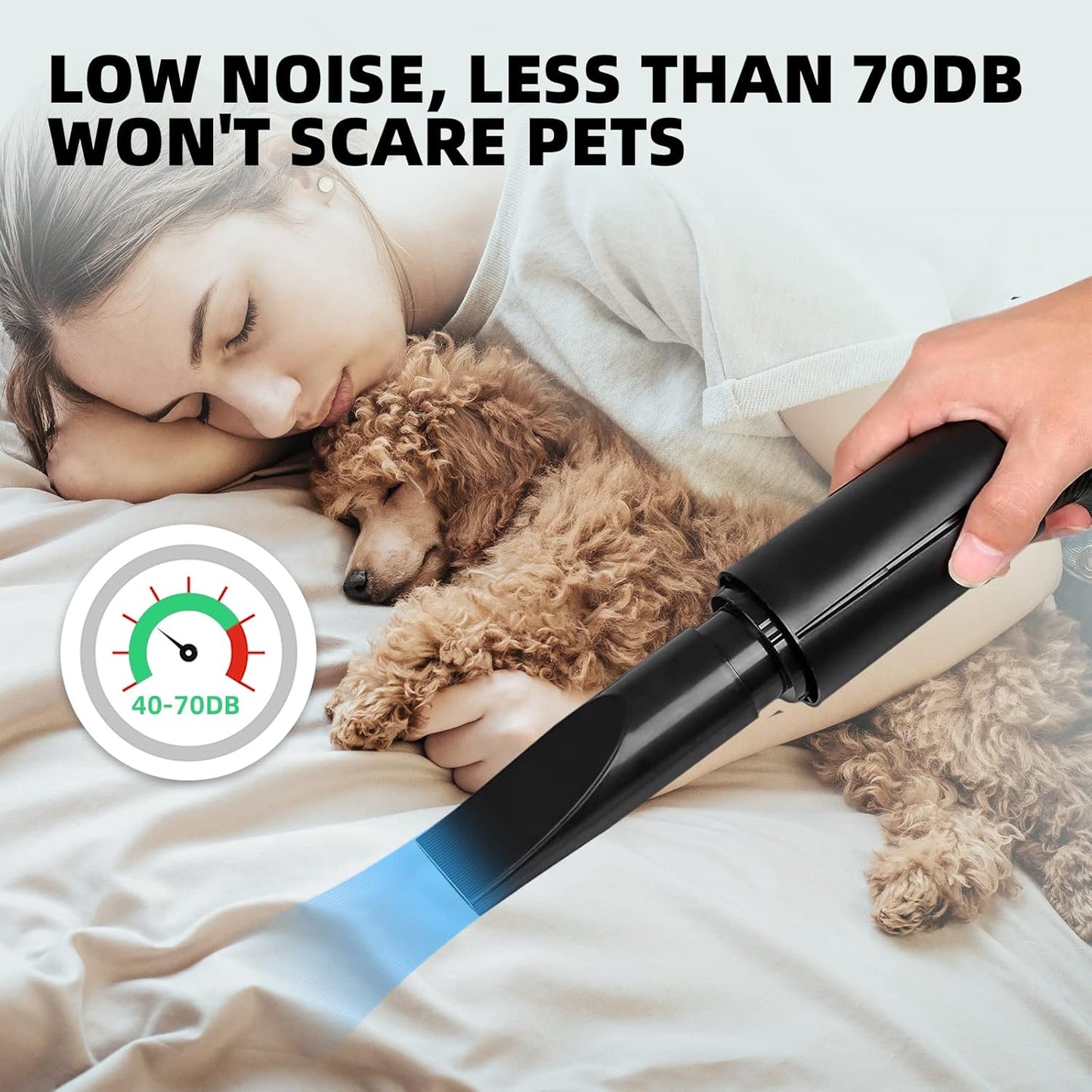Dog Hair Dryer 2800 W Dog Blower Dog Hair Dryer Very Quiet Professional Dog Hair Dryer