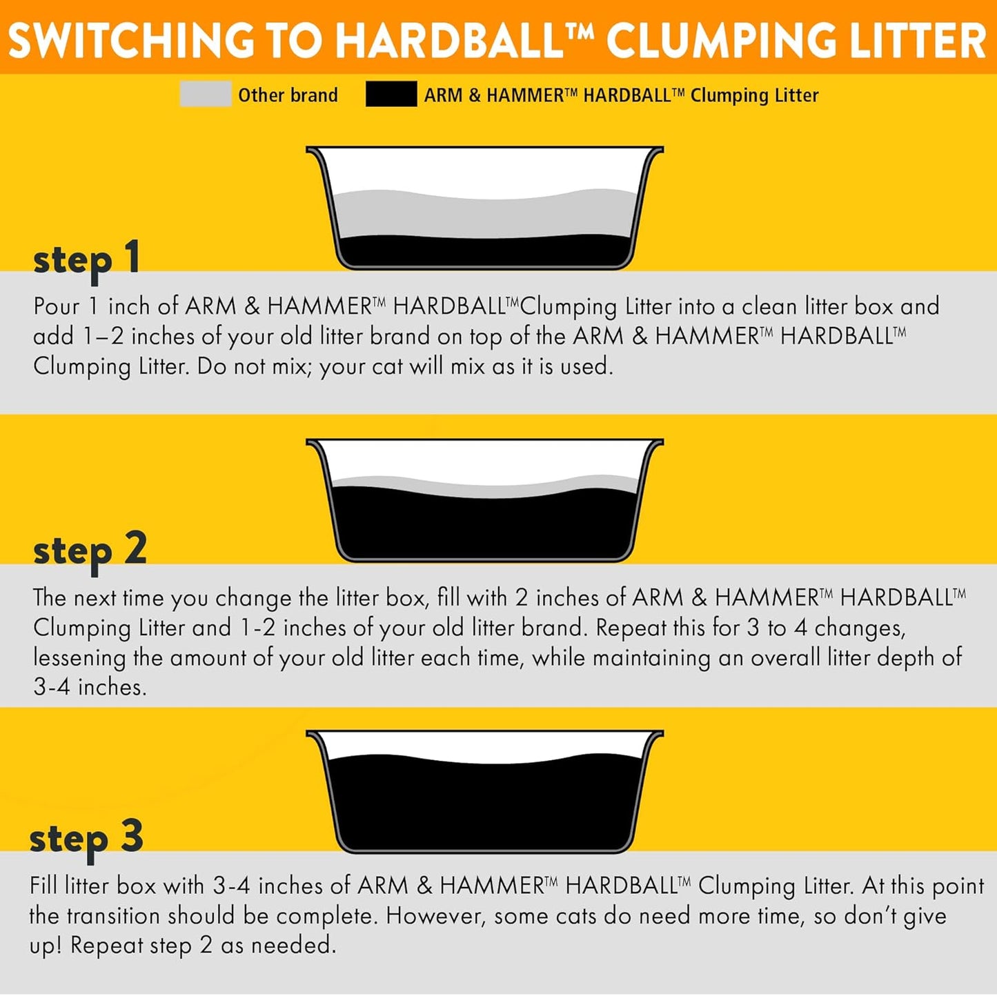 ARM & HAMMER Hardball Lightweight Platinum Multi-Cat Easy, No-Mess Scooping, Clumping Cat Litter, 8.5LB Bag, Garden Bloom Scent, White