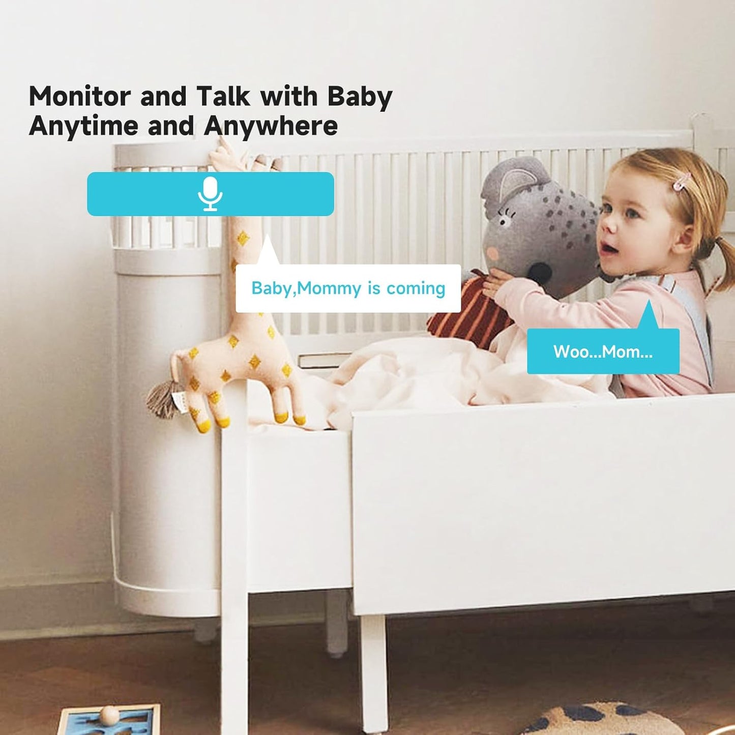 1080P Indoor Camera Wireless for Home Security, 5G&2.4G WiFi Baby/Dog/Pet Camera with Phone APP with Alexa