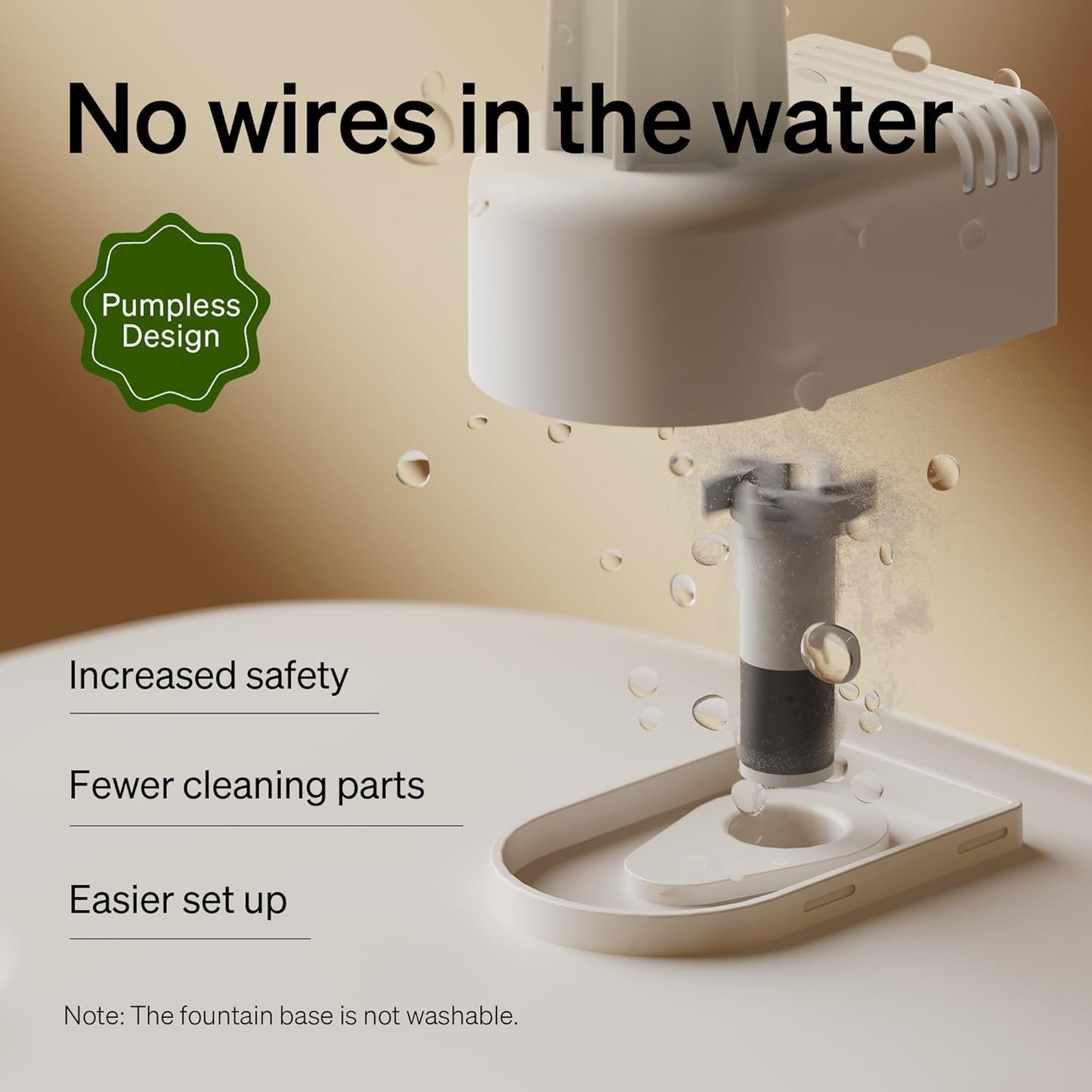 PETLIBRO Multi Cats Water Fountain, Dockstream RFID Smart APP Monitoring Cat Fountain, Pump-Free