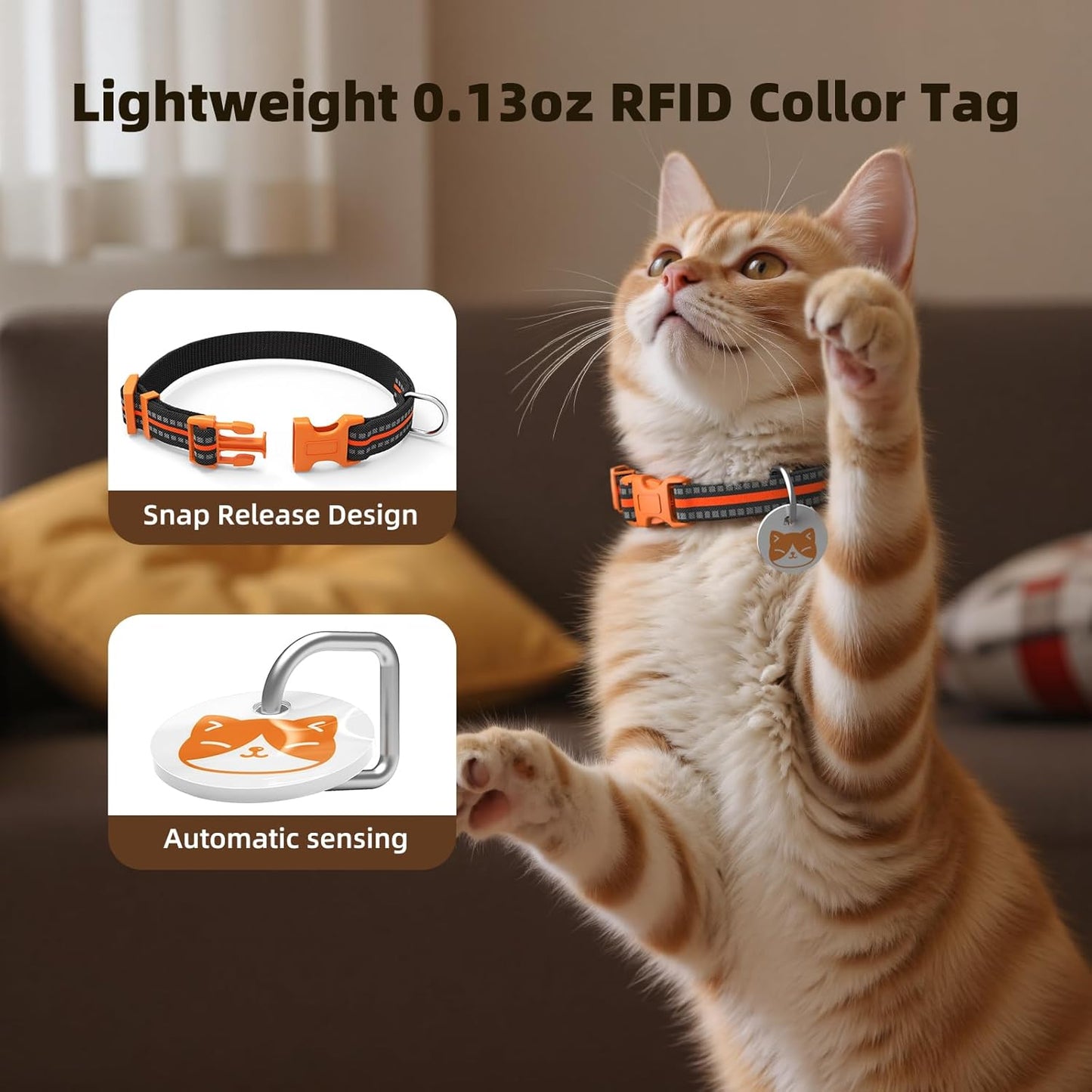 RFID Cat Feeder with Collar Sensors – Automatic Timed Pet Feeder for Multi-Cat, 4 Feeding Modes
