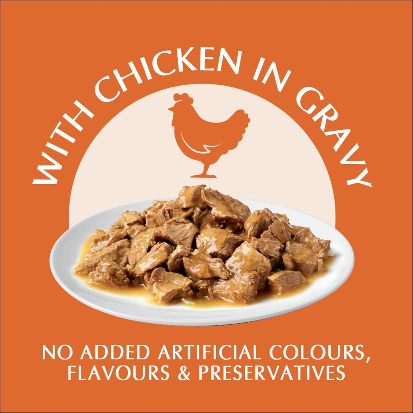 PURINA ONE Adult Wet Cat Food Indoor Chicken in Gravy Pouch 12x70g