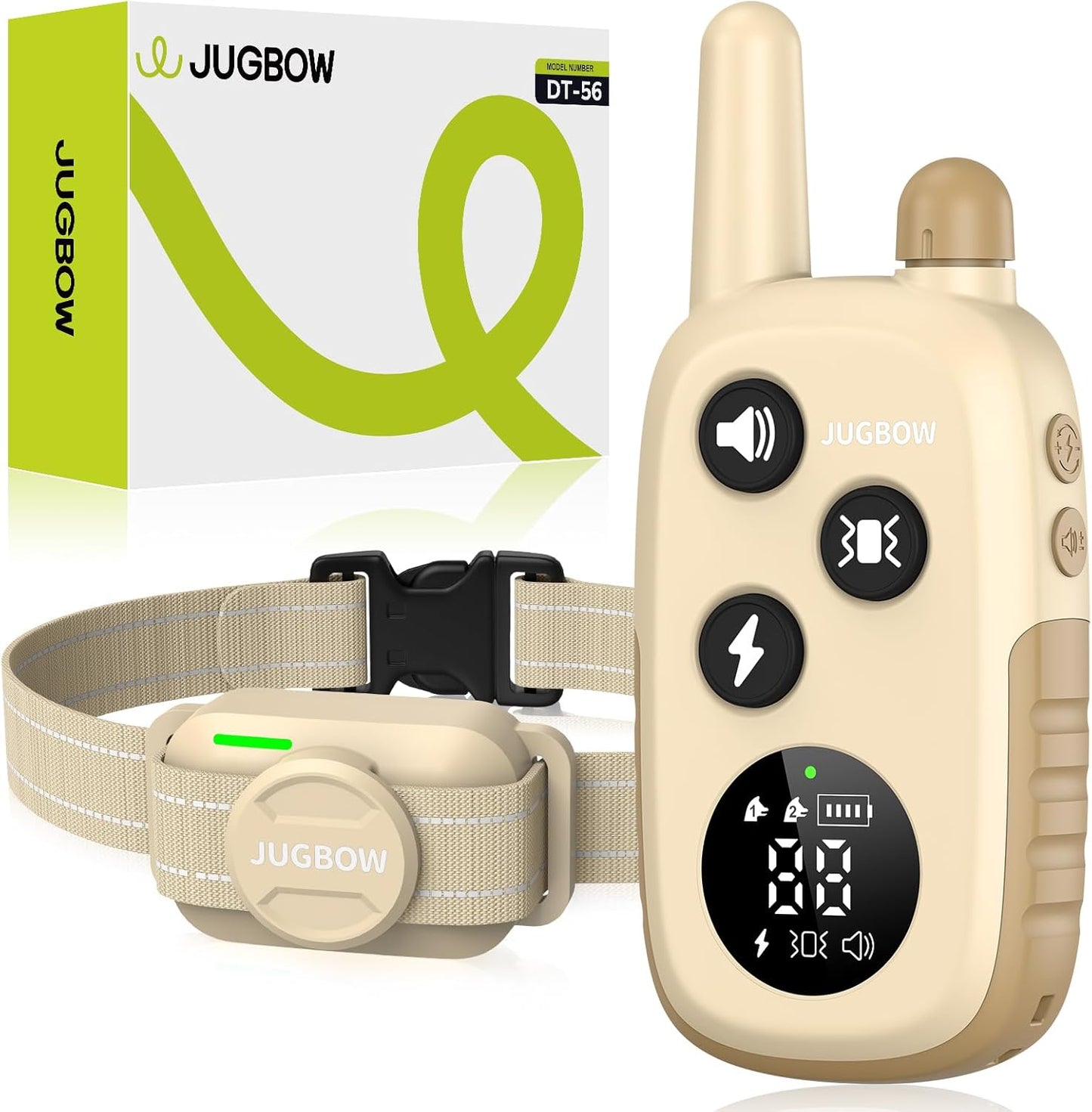 Jugbow Dog Shock Collar - 4200FT Dog Training Collar with Remote for 5-120 lb Large