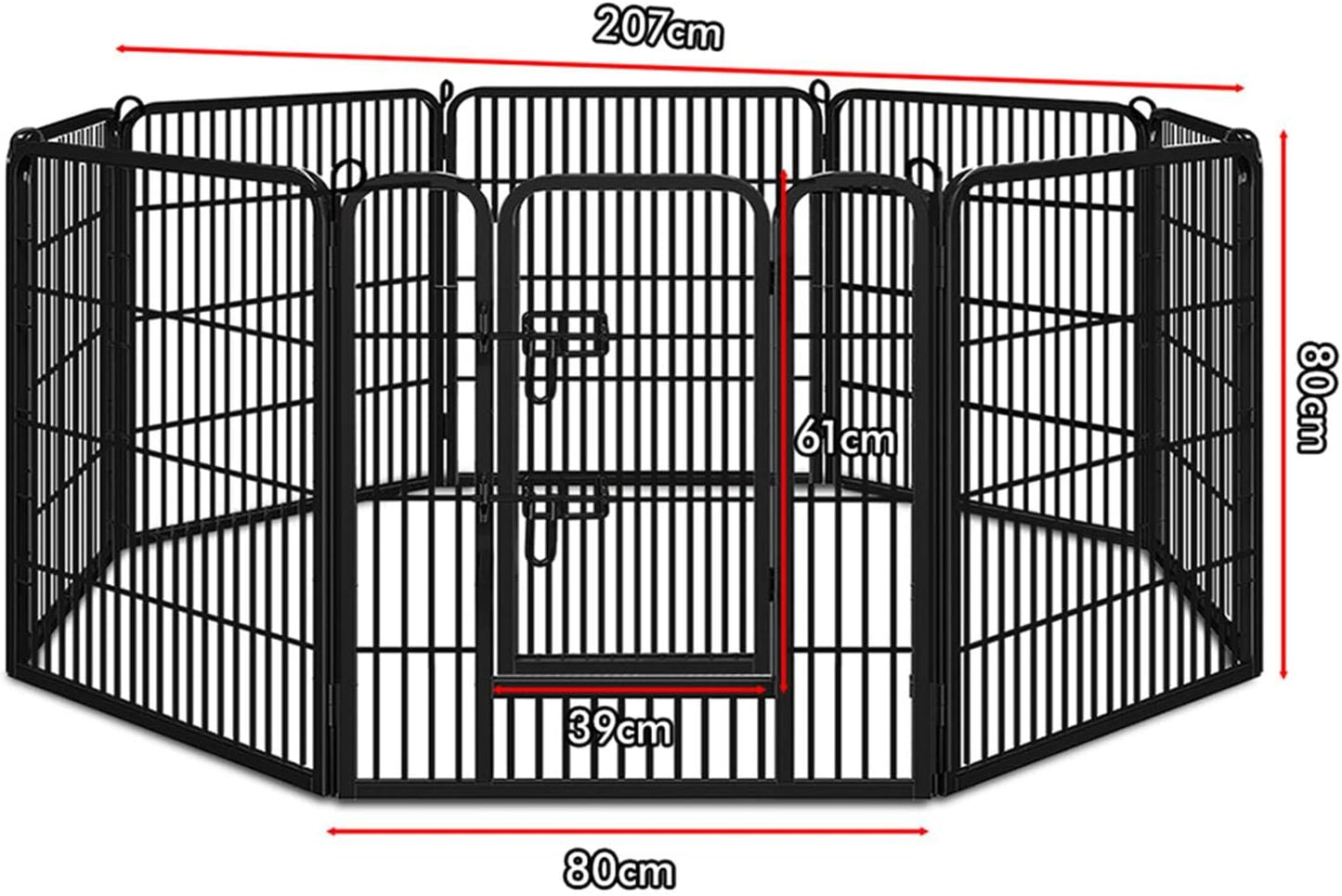 Beastie 32" Foldable Pet Dog Metal Playpen Enhanced, Universal Portable Pet Exercise Cage