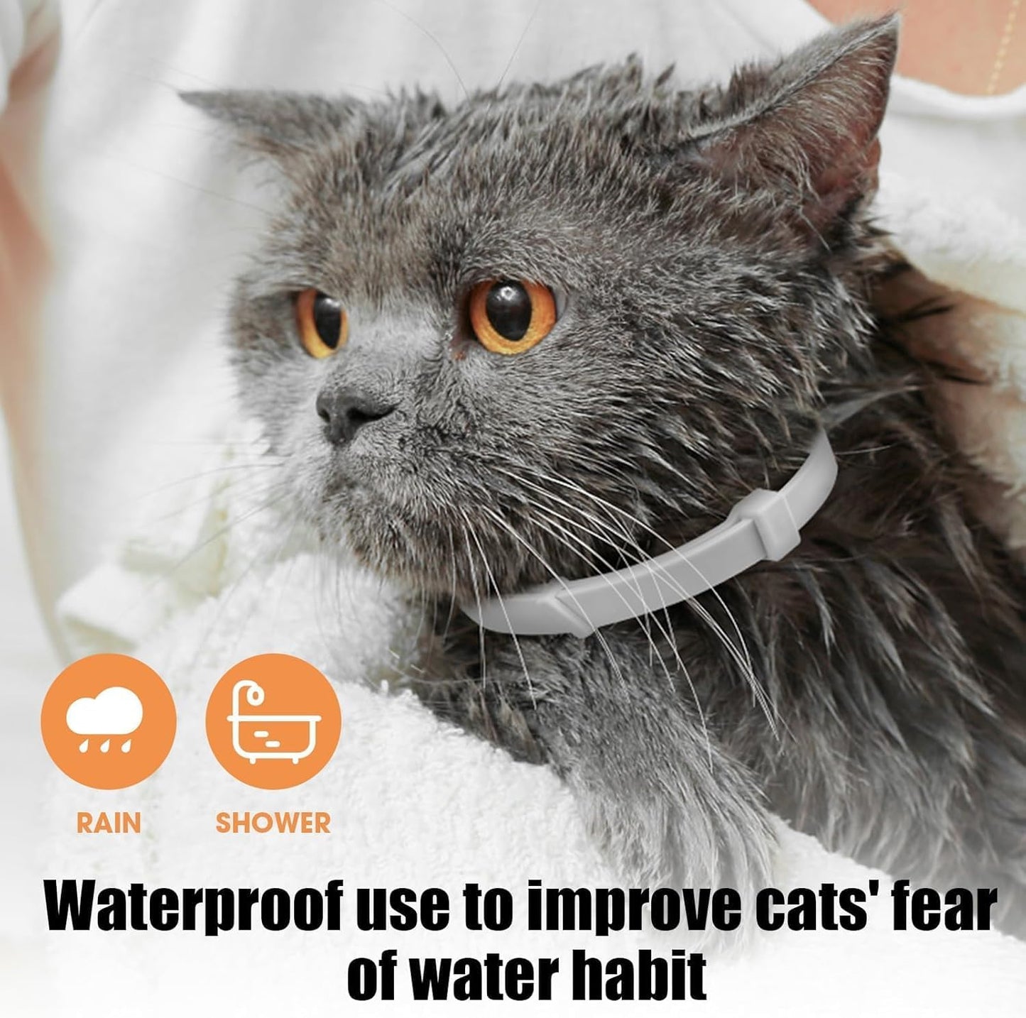 Nodfens Calming Collar for Cats Adjustable Pheromones Cat Diffuser Pet Diffuser Anxiety Relief for Pet 6PCS 60 Day Long-Term Effect