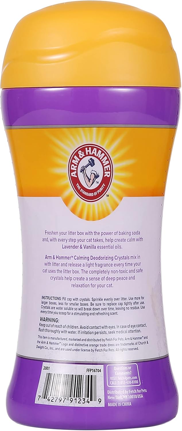 Arm & Hammer Calming Deodorizing Crystals for Cat Litter Boxes 425 g