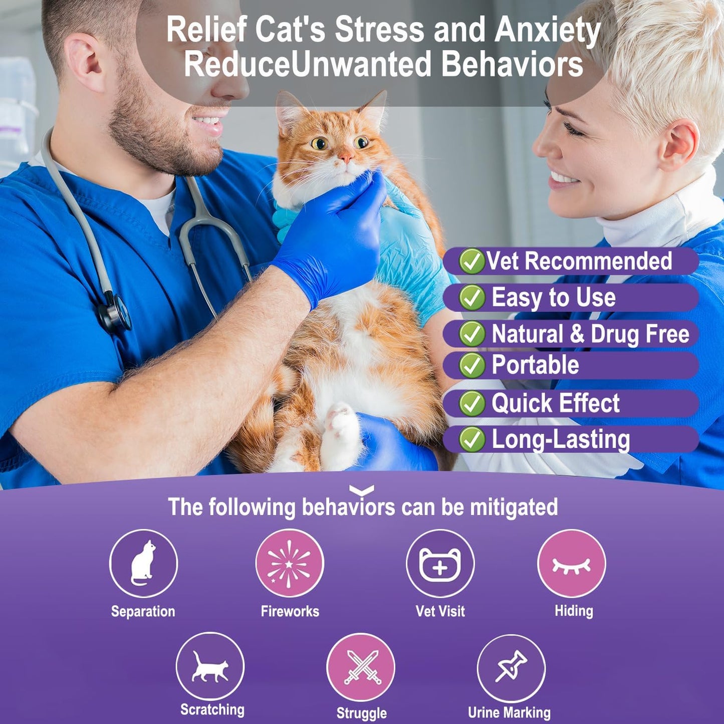 Cat Calming Pheromone Spray - Anti Anxiety Pet Products