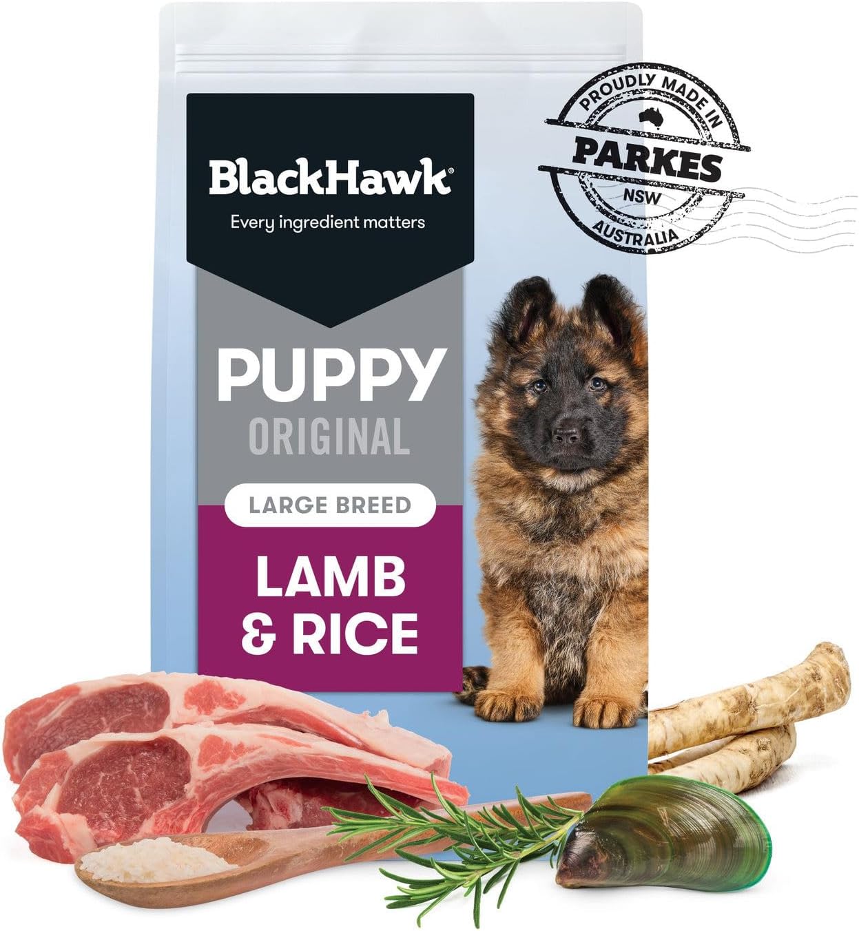 Black Hawk Puppy Large Breed Lamb and Rice Dry Dog Food 10 Kg