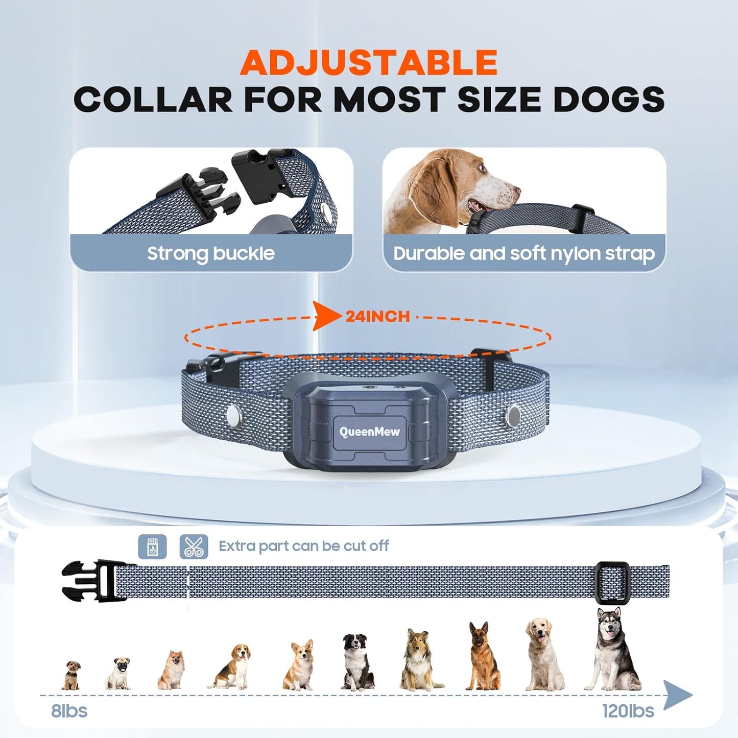 Anti Barking Dog Collars, Spray Bark Collar with 3 Adjustable Sensitivity & Spray Levels