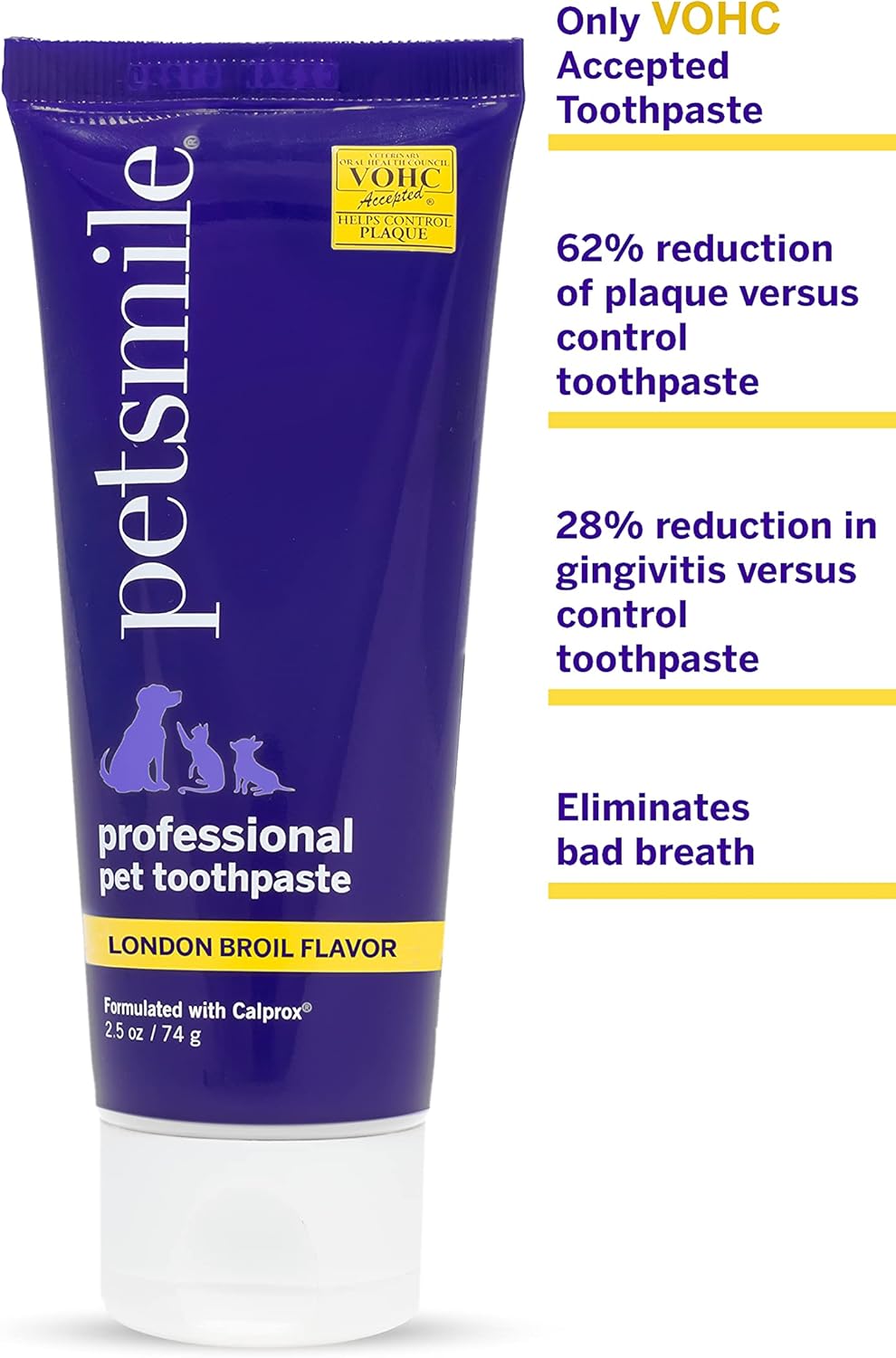 Petsmile Professional Pet Toothpaste for Cats & Dogs - Only VOHC Accepted Toothpaste