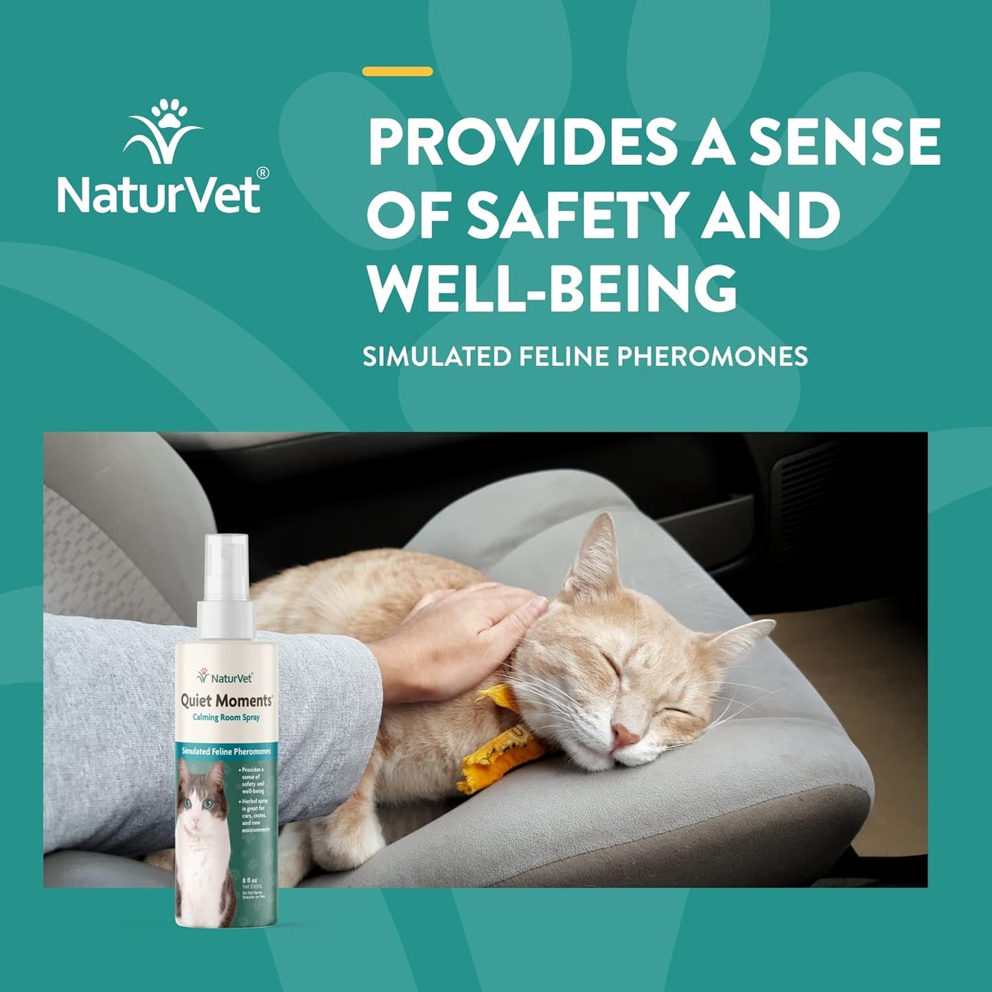 NaturVet Hemp Quiet Moments Calming Drops for Cat, 1oz