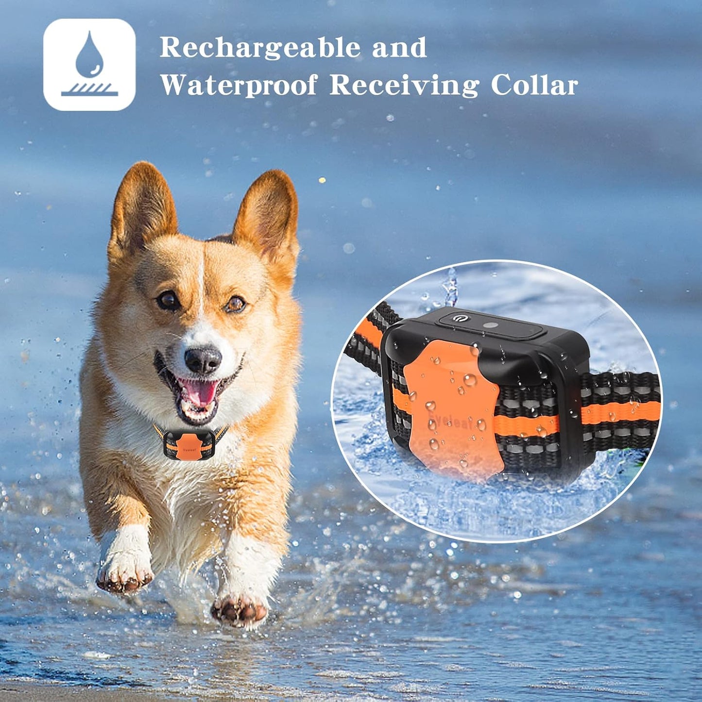 Eyeleaf Dog Training Collar,Training Dog Collar,Dog Remote training collar Beep Vibrations Training Modes Remote Control 1000ft Remote Range Suitable for All Dogs