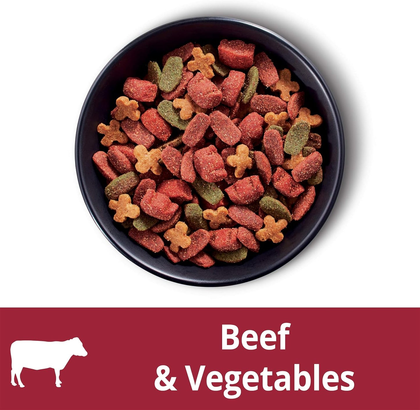 Adult Dry Dog Food Gourmet Beef & Vegetables 1.5kg Bag, 4 Pack