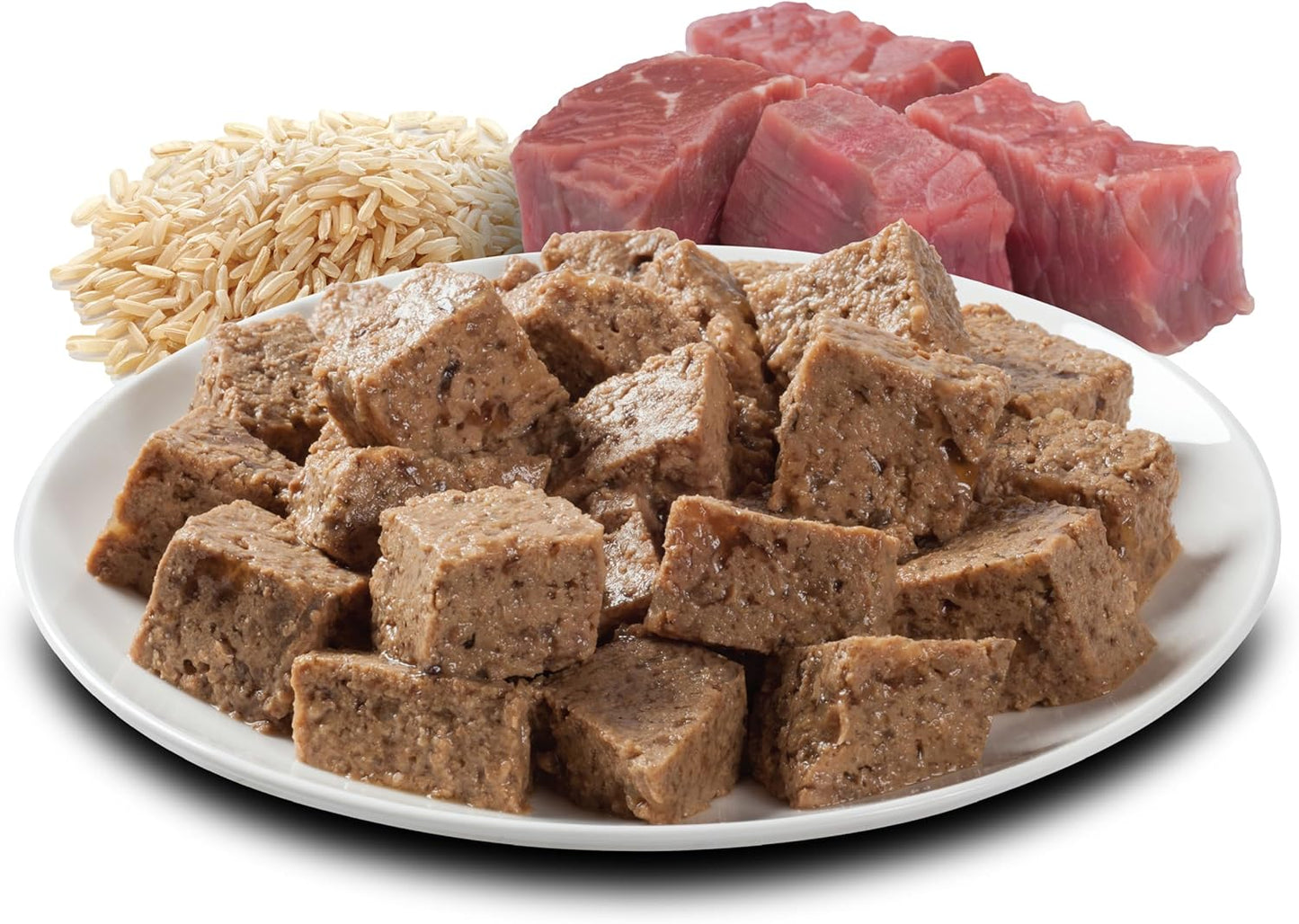 OPTIMUM DOG Beef and Rice Wet Dog Food, Adult, 400g Can (Pack of 24)