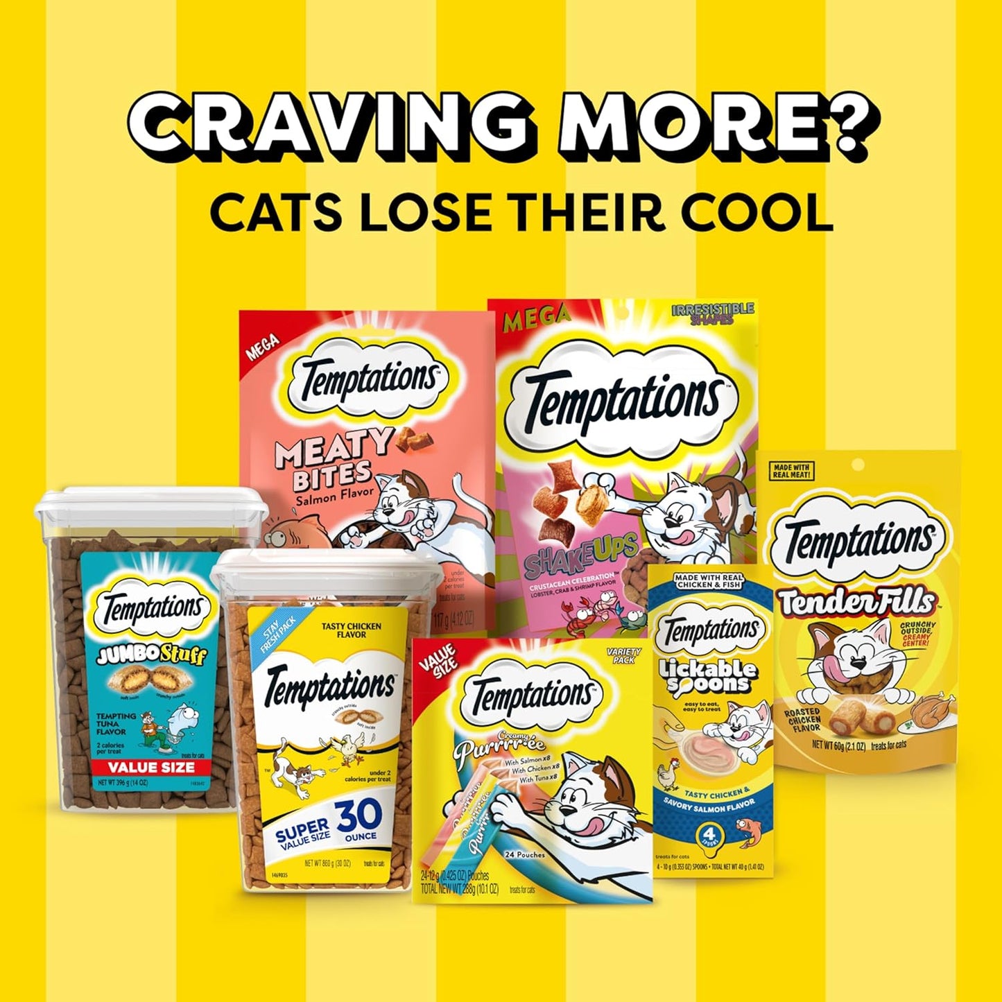 Temptations 10160879 1 Mixups Cat Treats, Surfers’ Delight, 30 oz. Tub
