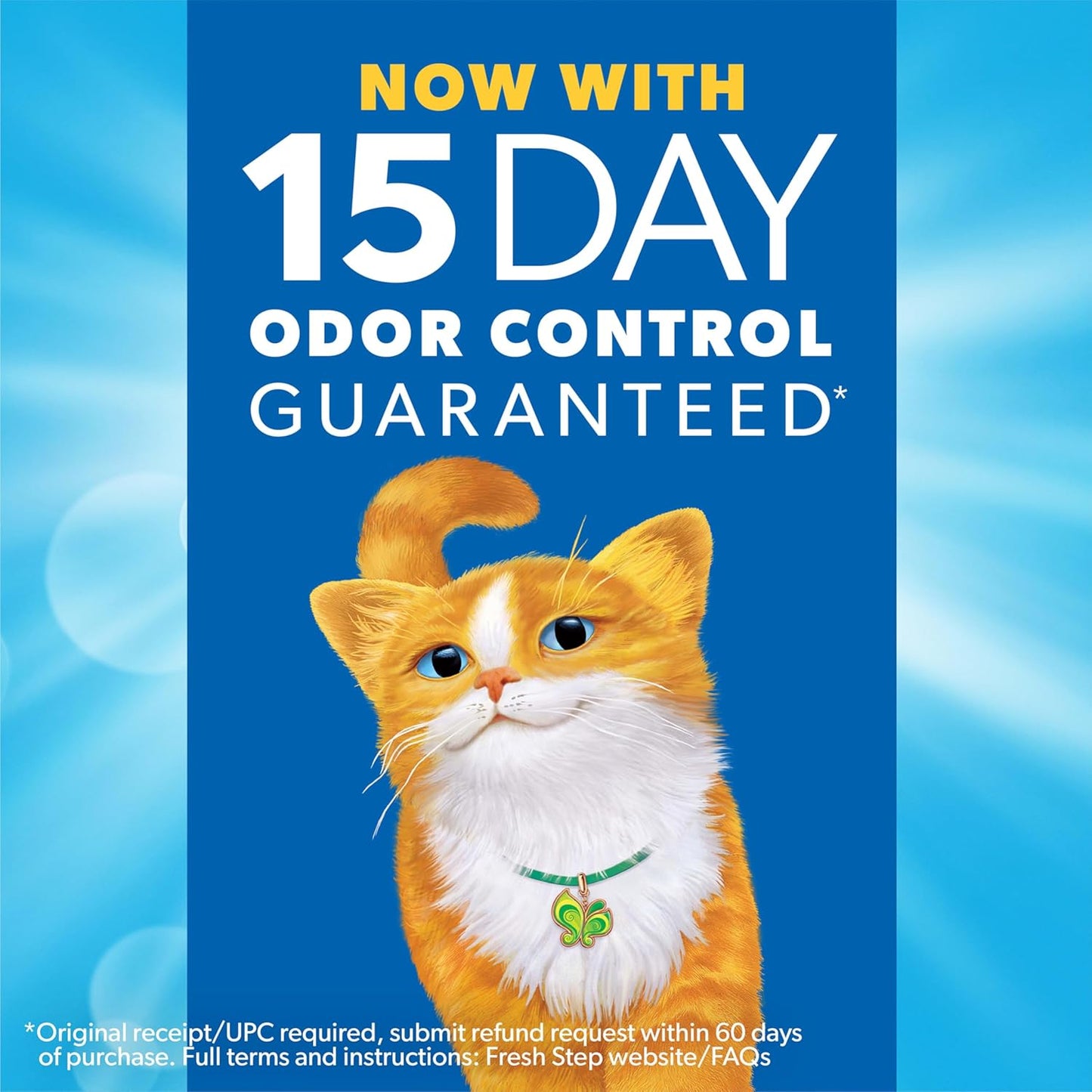 Fresh Step Clumping Cat Litter with Febreze Gain Scent, Long Lasting 14 lb