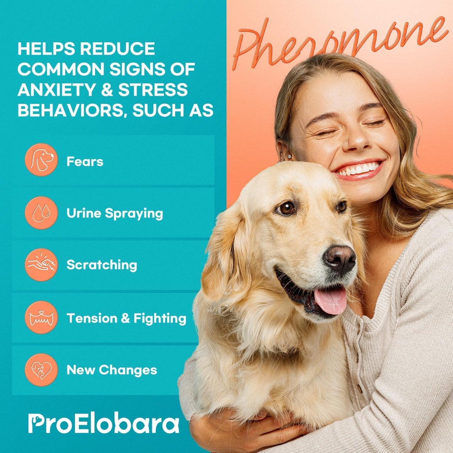 Dog Calming Pheromone Plug Diffuser: Dog Calming Pheromones Diffuser - Calm Dogs 60 Supply