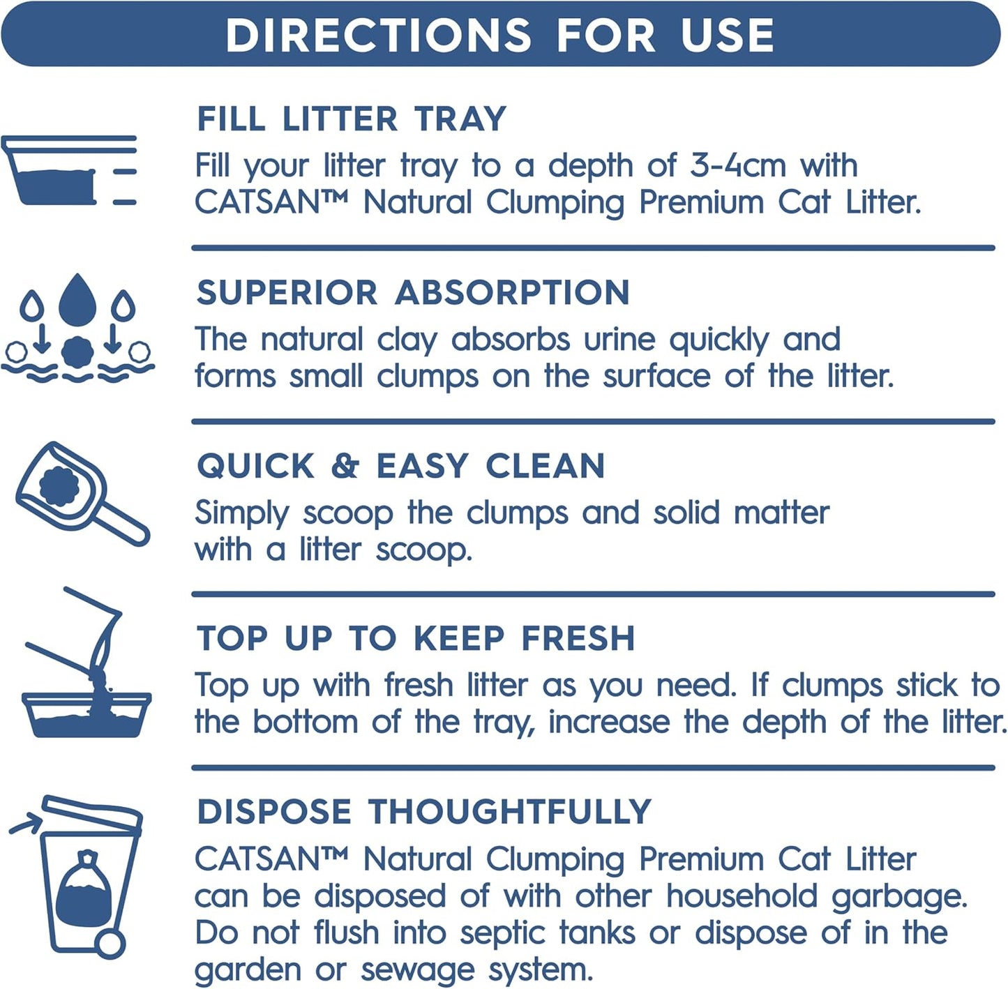 CATSAN Cat Litter Ultra Clumping Clay 15kg