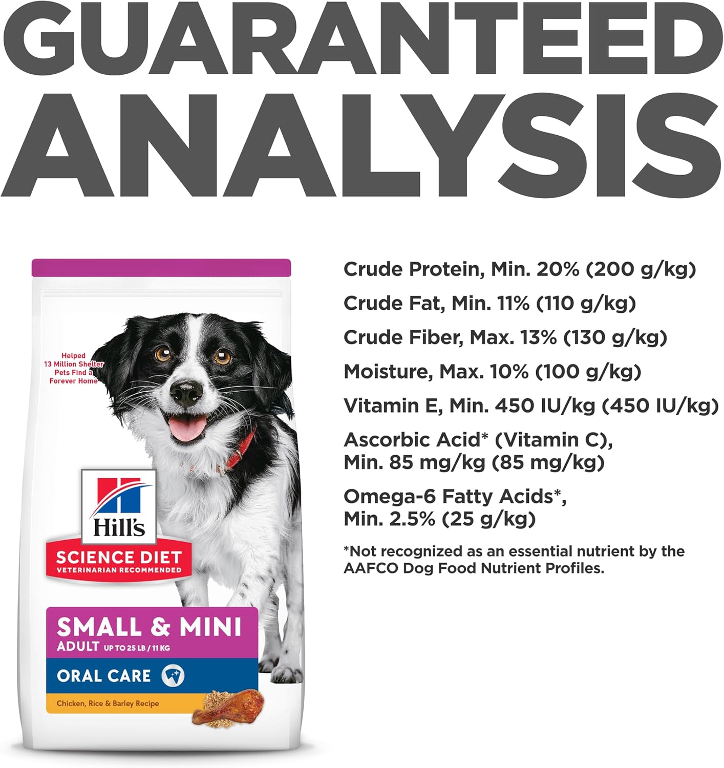Hill's Science Diet Adult Oral Care Small & Mini Dry Dog Food 5.67kg