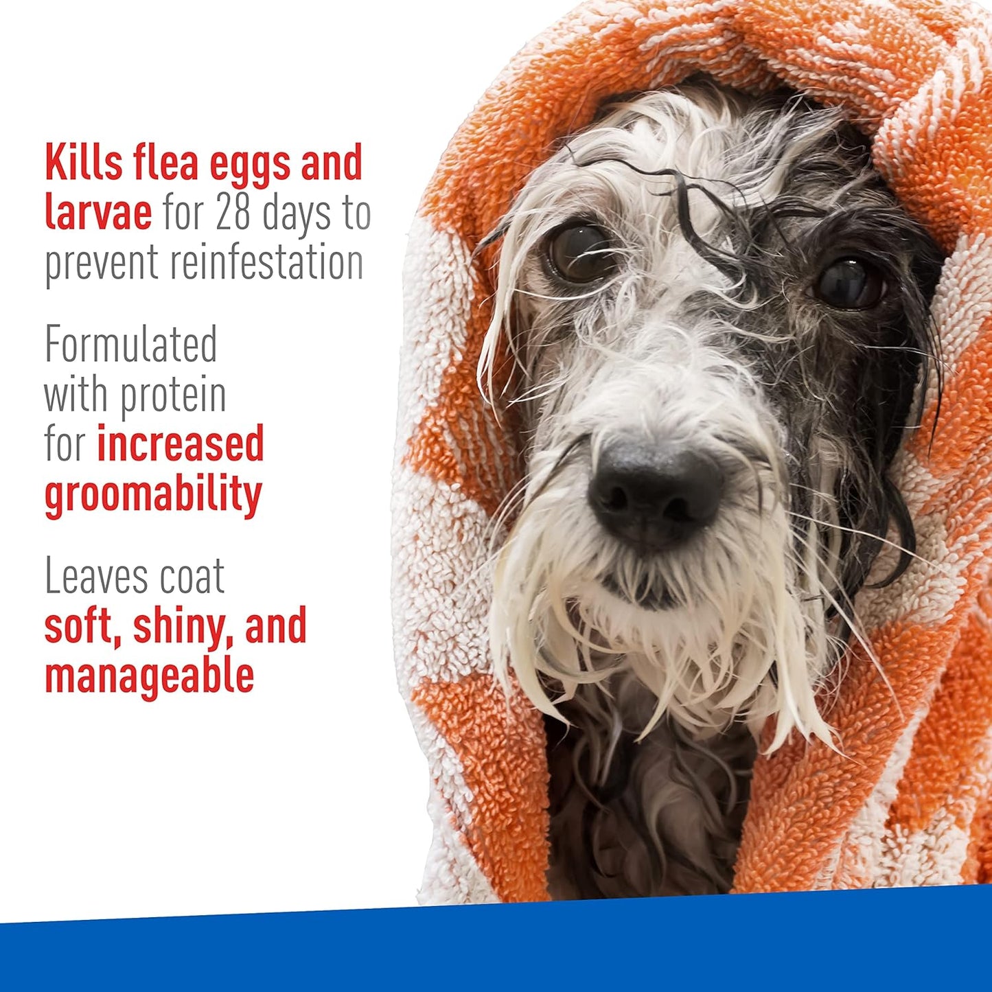 Plus Flea & Tick Shampoo with Precor for Cats, Kittens, Dogs & Puppies