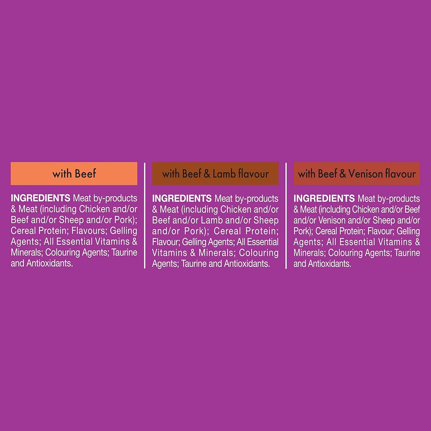 WHISKAS 1+ Years Wet Cat Food with Beef Favourites in Jelly 12 x 85g, 5 Pack (60 Pouches)
