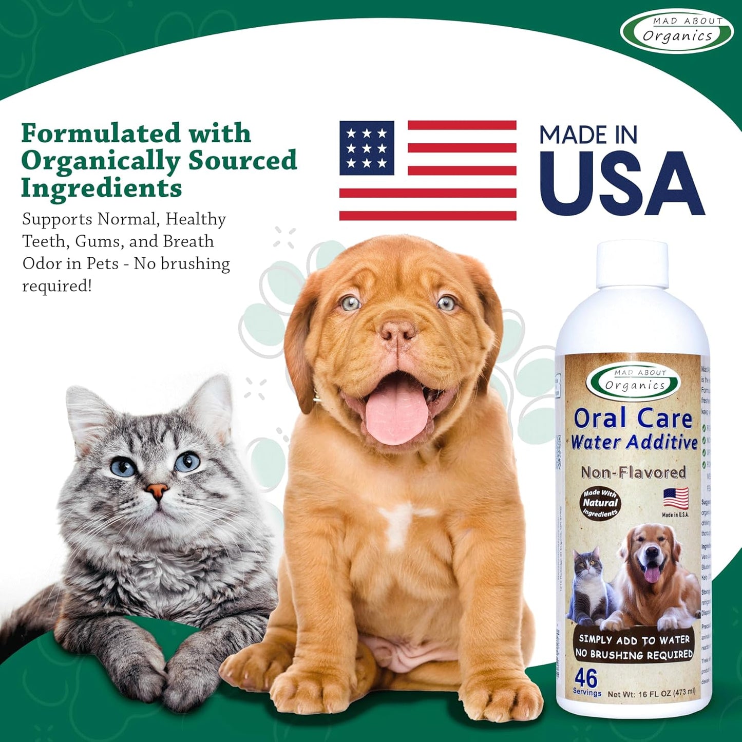 Oral Care Water Additive for Cats & Dogs – Gentle Dental Support