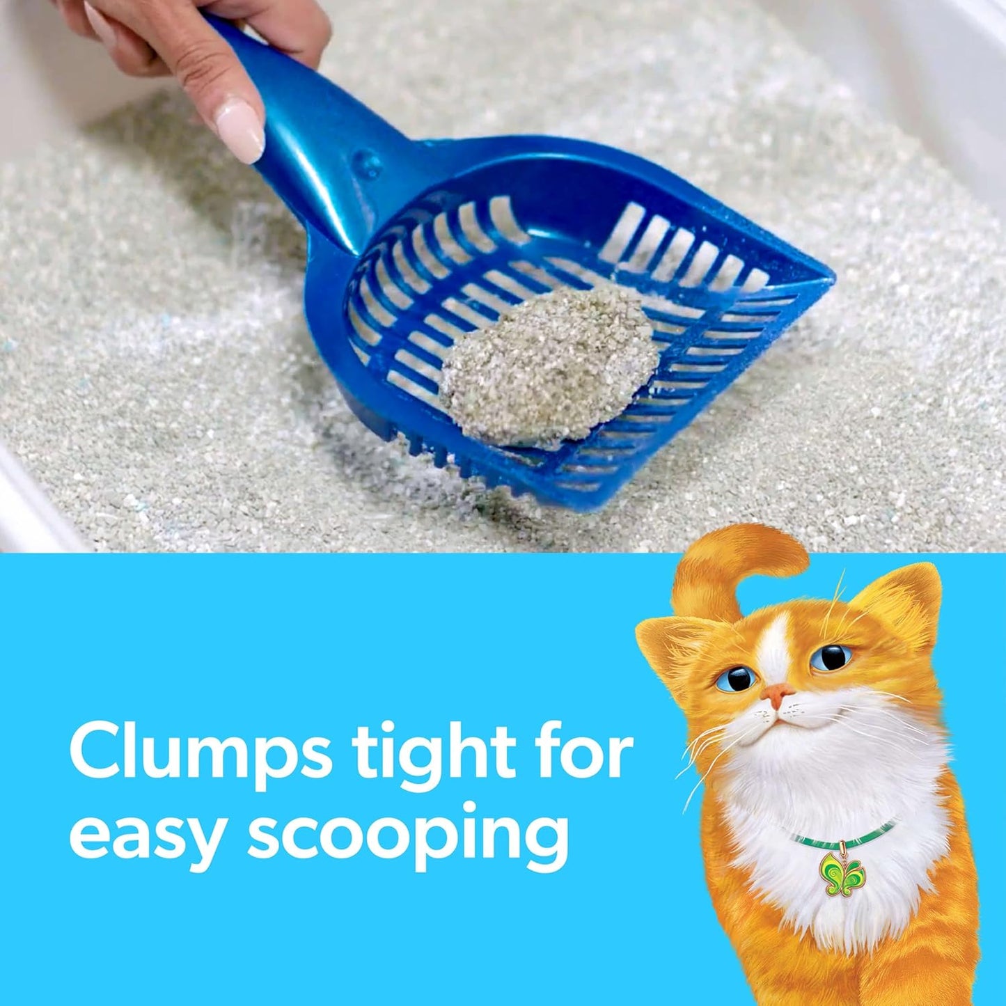 Fresh Step Clumping Cat Litter with Febreze Gain Scent, Long Lasting 14 lb