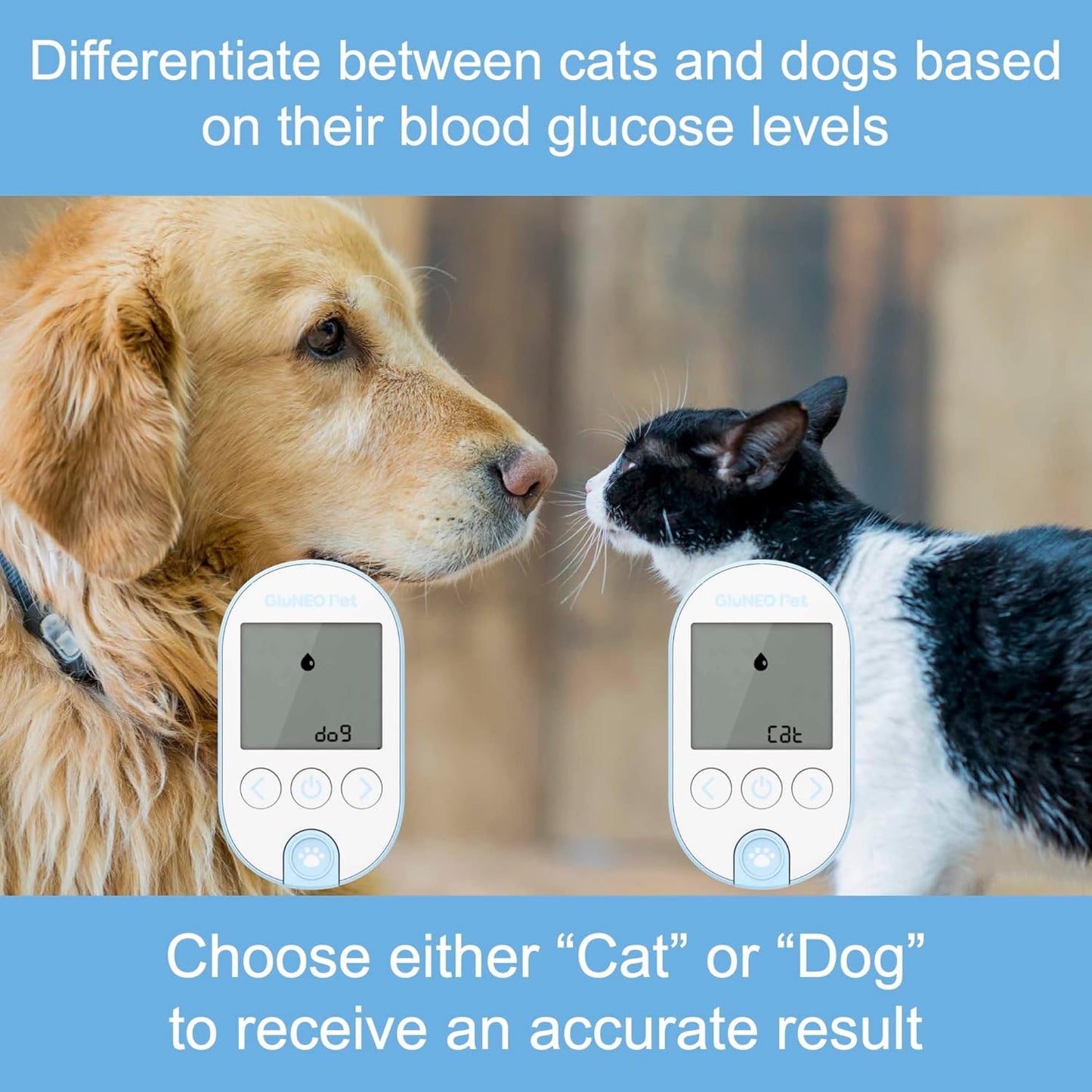 OHC GluNEO Pet Blood Glucose Monitoring System for Cats and Dogs