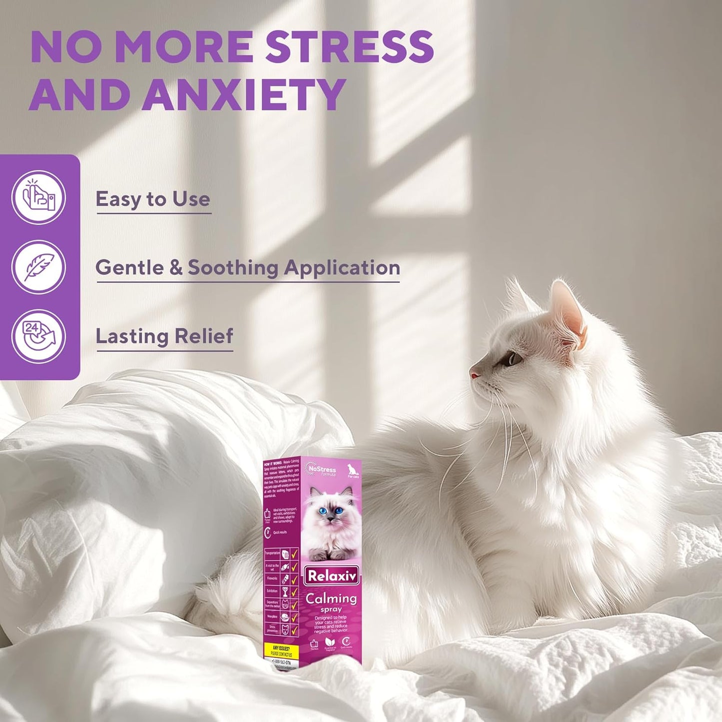 Calming Pheromone Spray & Scratch Repellent for Cats