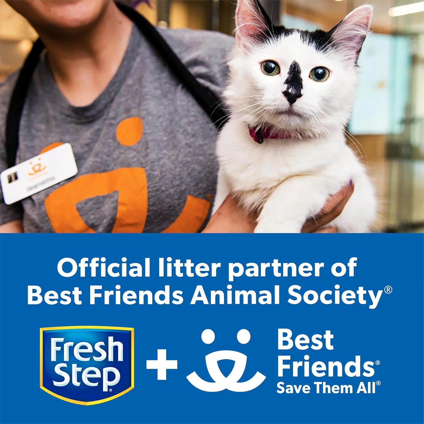 Fresh Step Clumping Cat Litter with Febreze Gain Scent, Long Lasting 14 lb