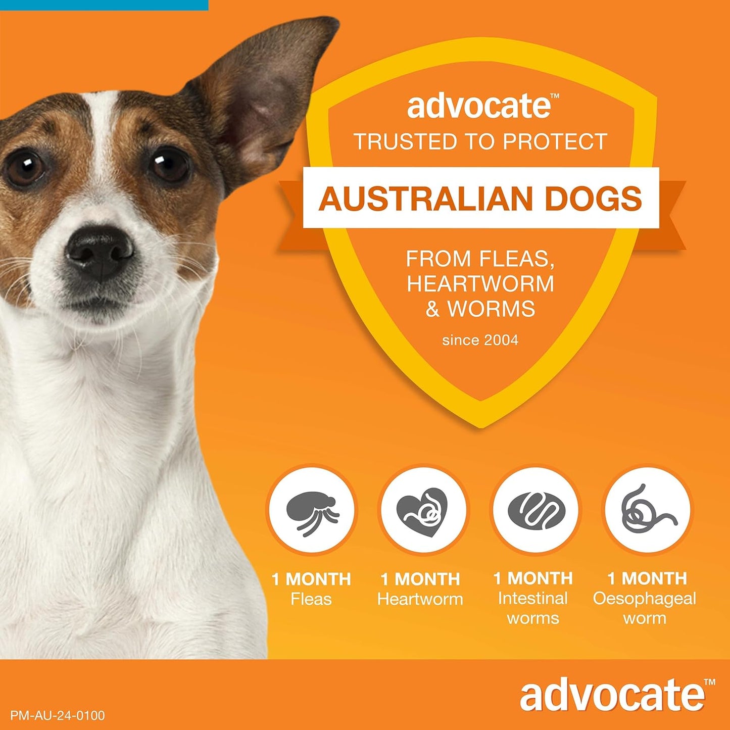 Advocate Flea, Heartworm and Worm Control for Medium Dogs, Aqua, 3 Pack