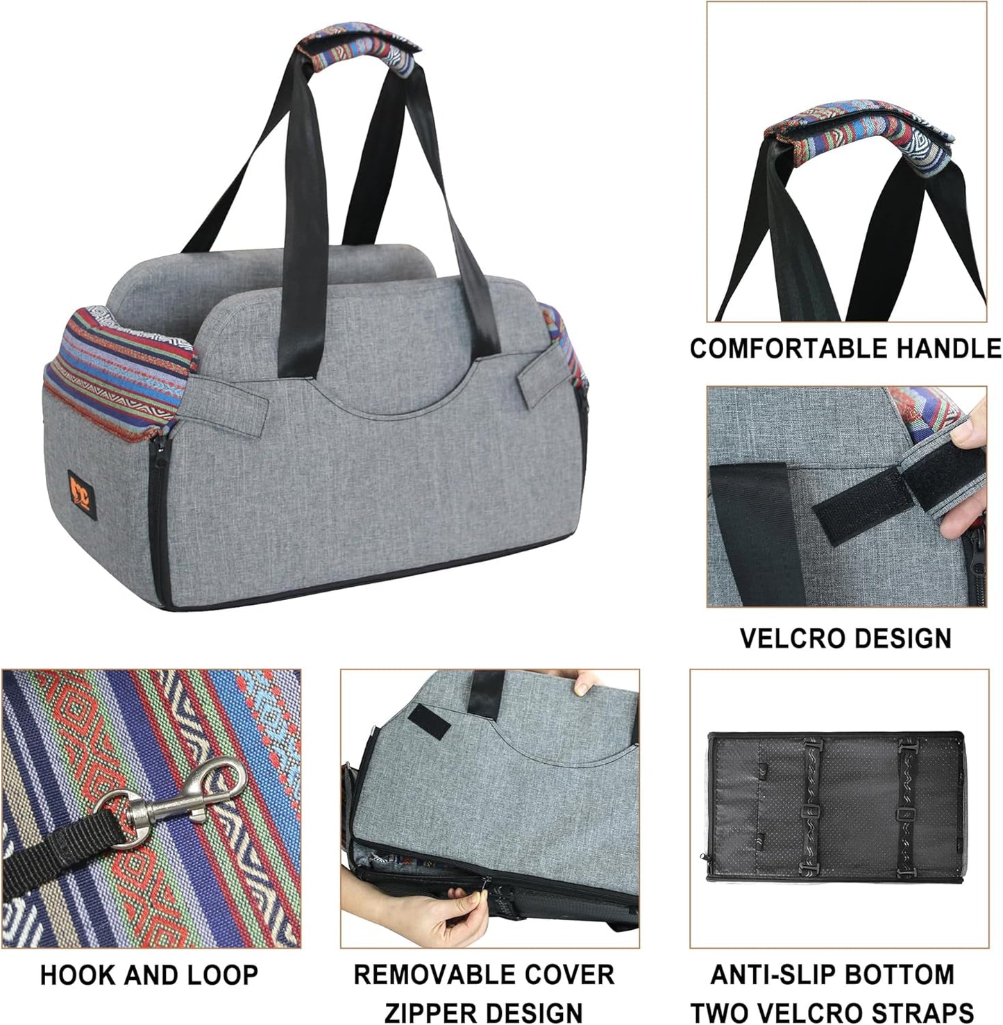Console Dog Car Seat, Small Dog Booster Seat