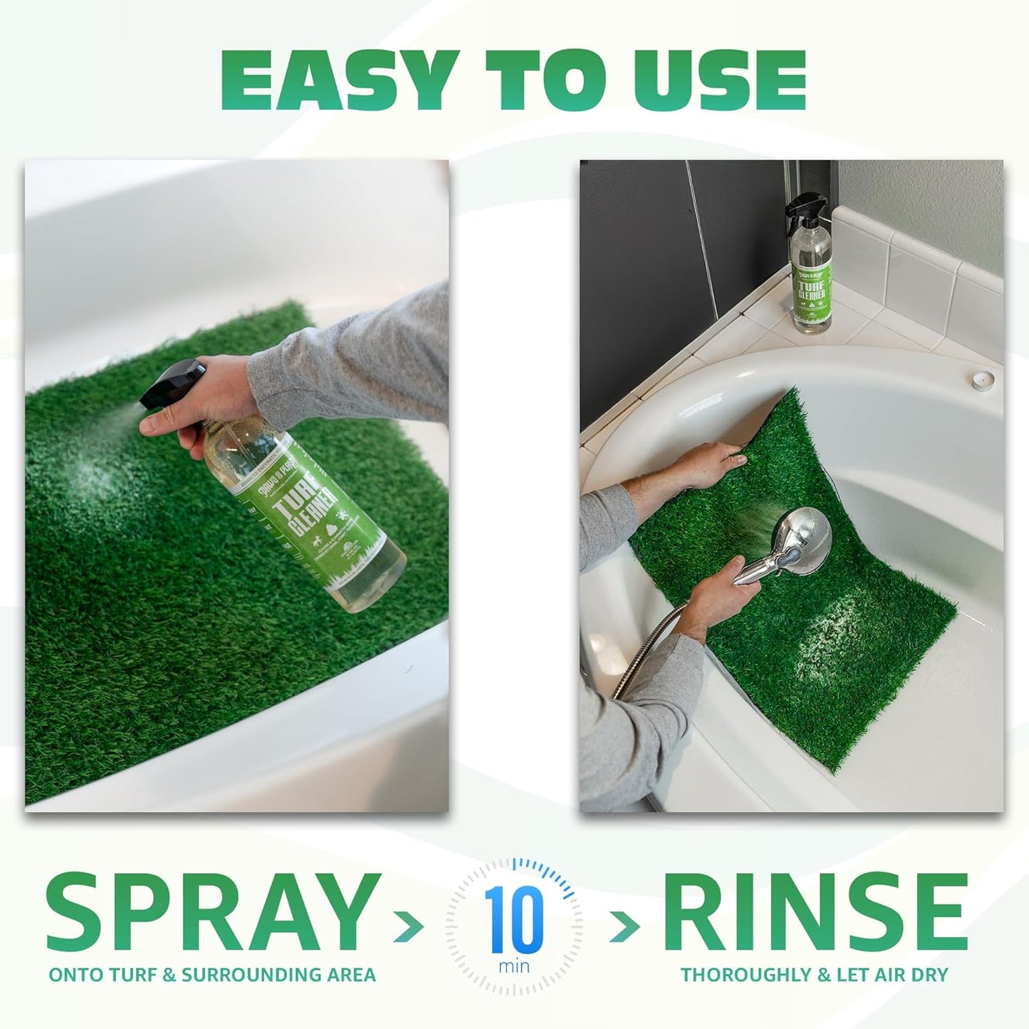 Turf Cleaner - Cleans and Deodorizes Fake Grass (32 Fl Oz)