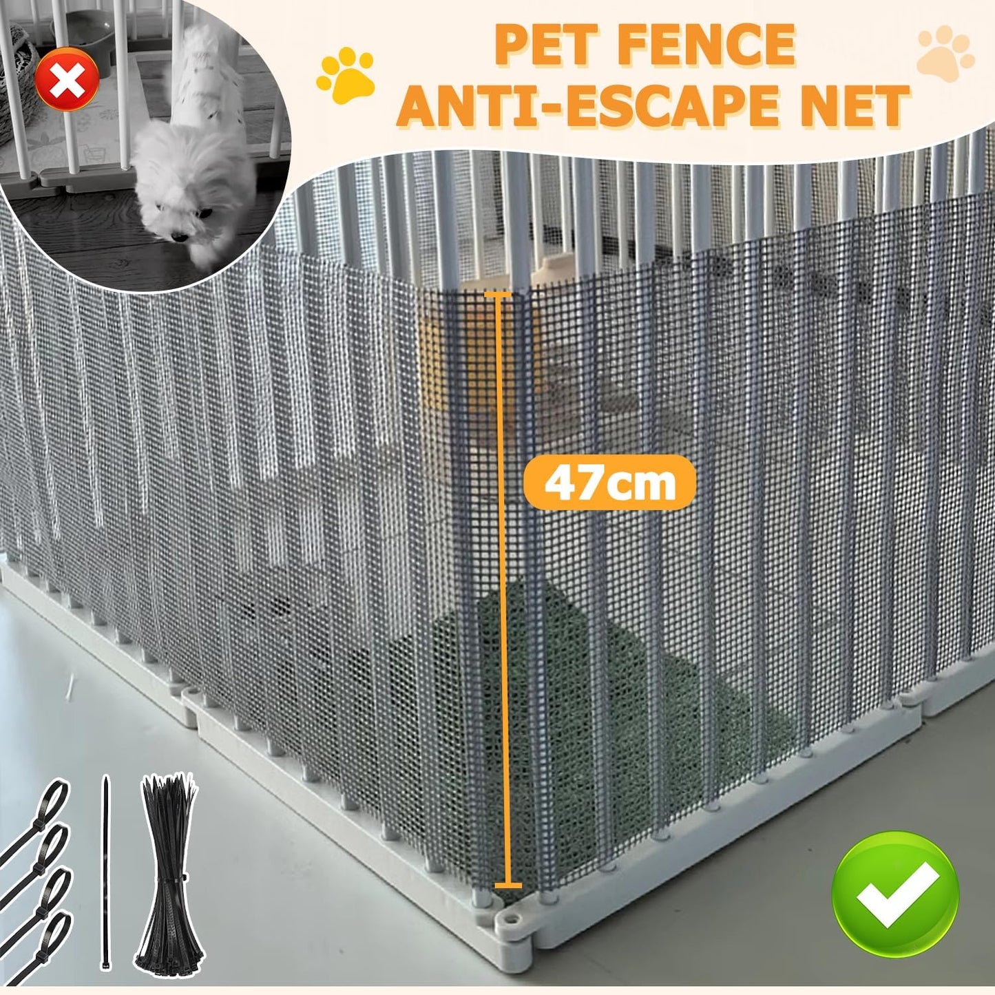 LIODUX Dog Playpen Indoor Pet Enclosure Fence Outdoor Portable Puppy Exercise Pen with Door 8/10 (8 Panels)