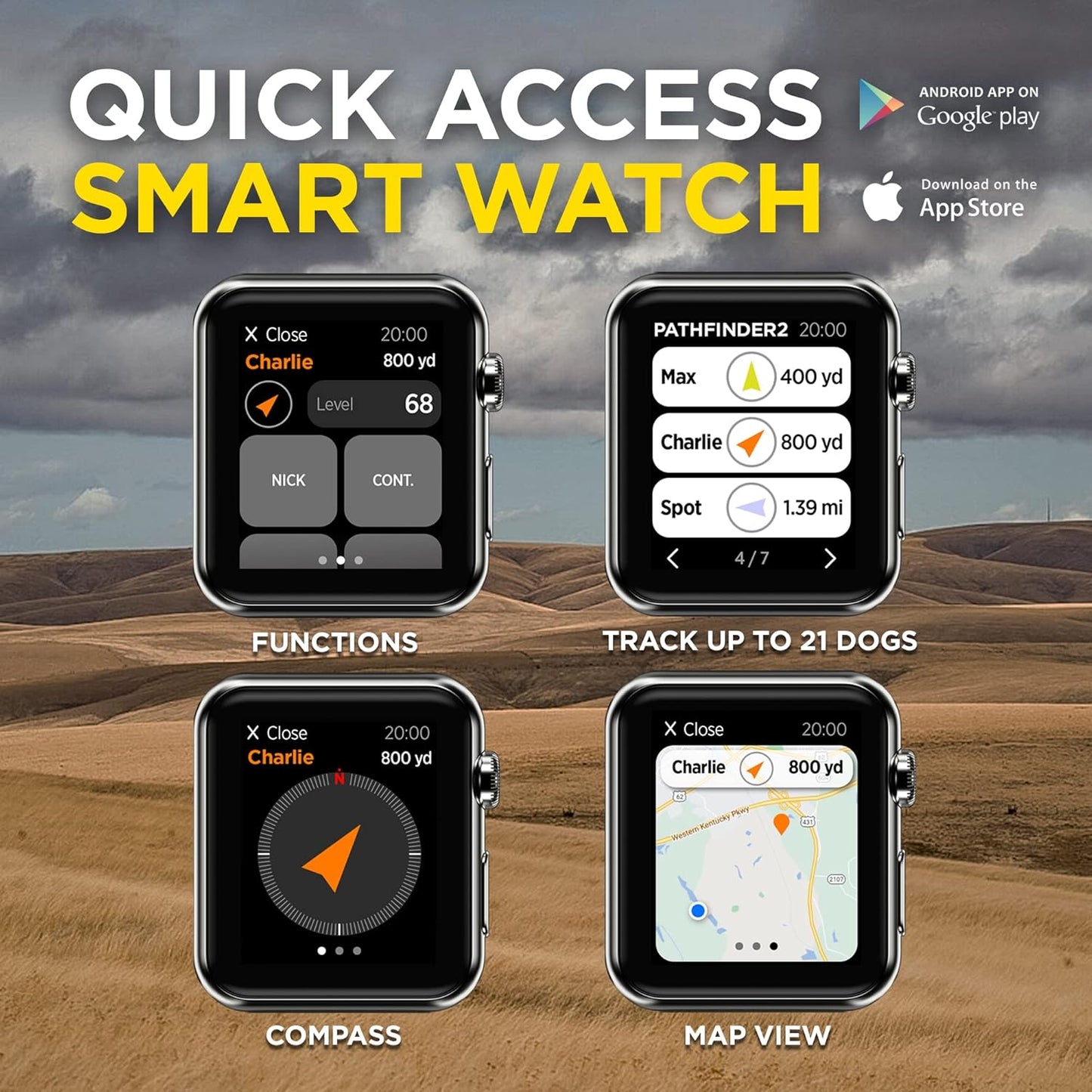 Dogtra Pathfinder 2 GPS Dog Tracker e Collar 9 Mile Long Range LED Light No Monthly fees