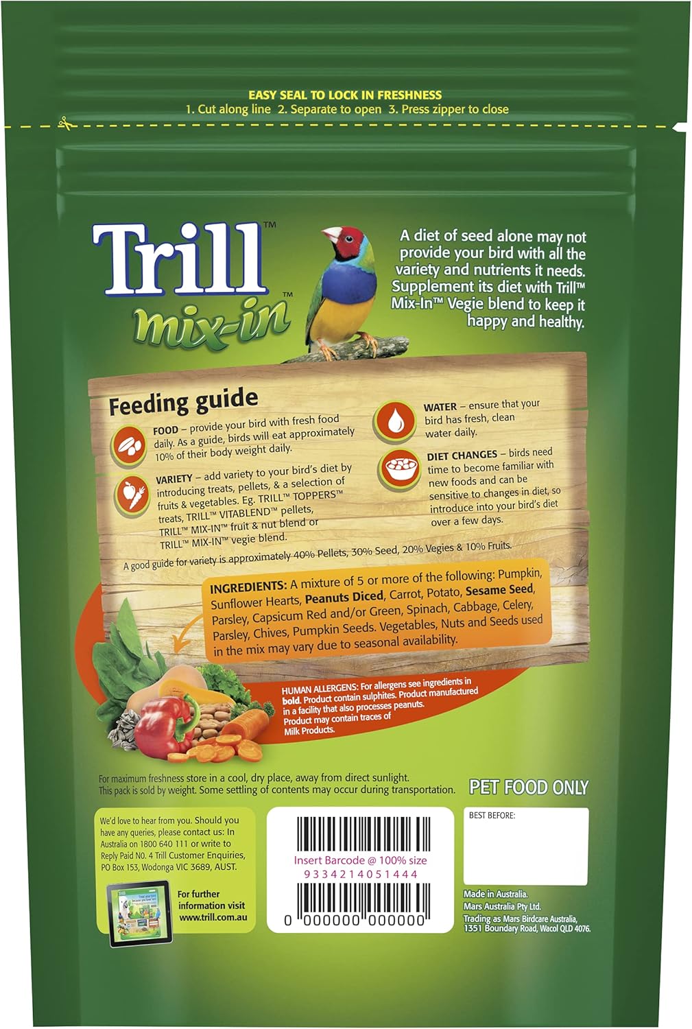 Trill Mix-in Vegie Blend, 300g